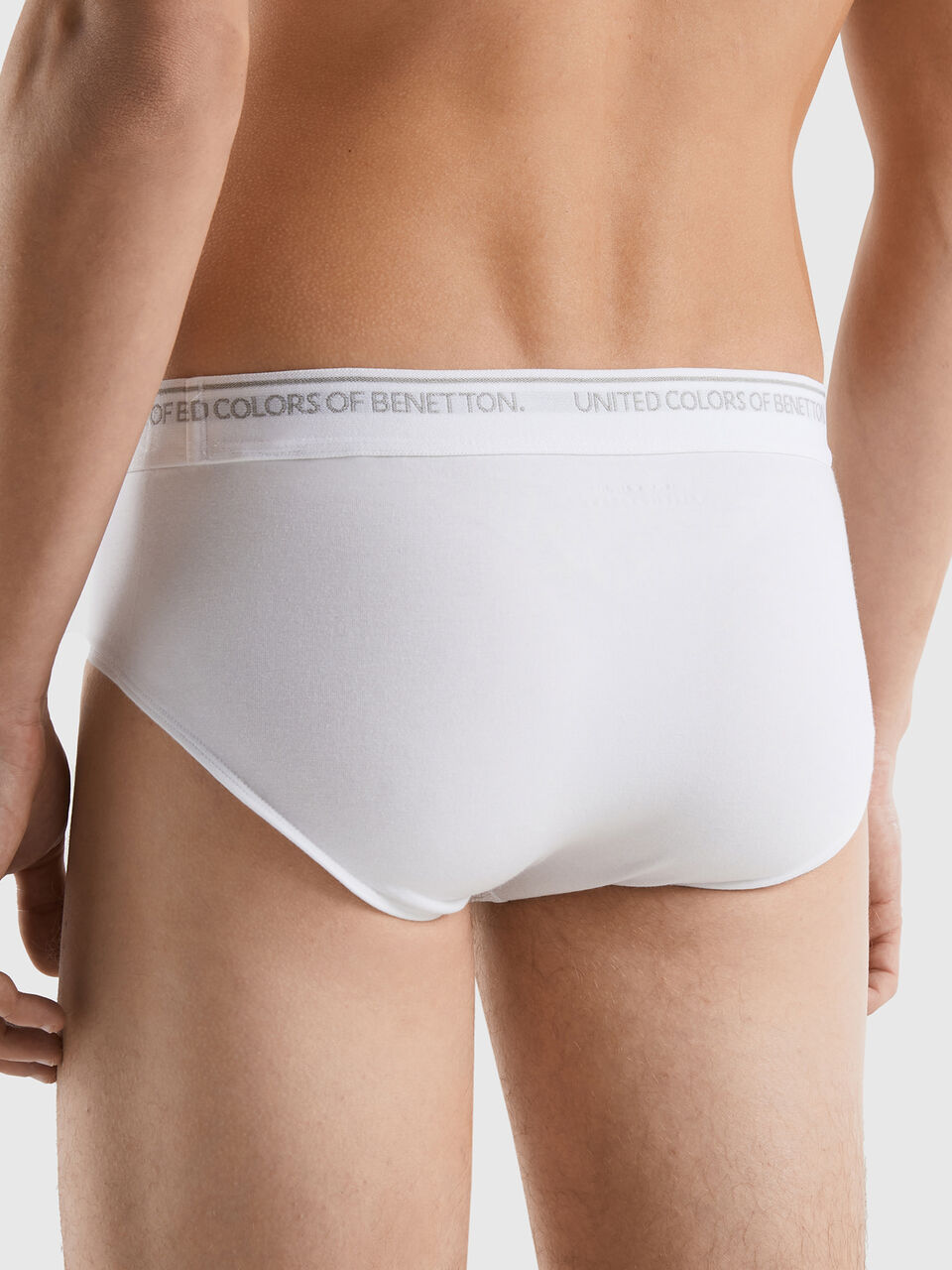 Underwear in organic cotton White  Benetton Mens Underwear and Pyjamas -  Panna Holidays