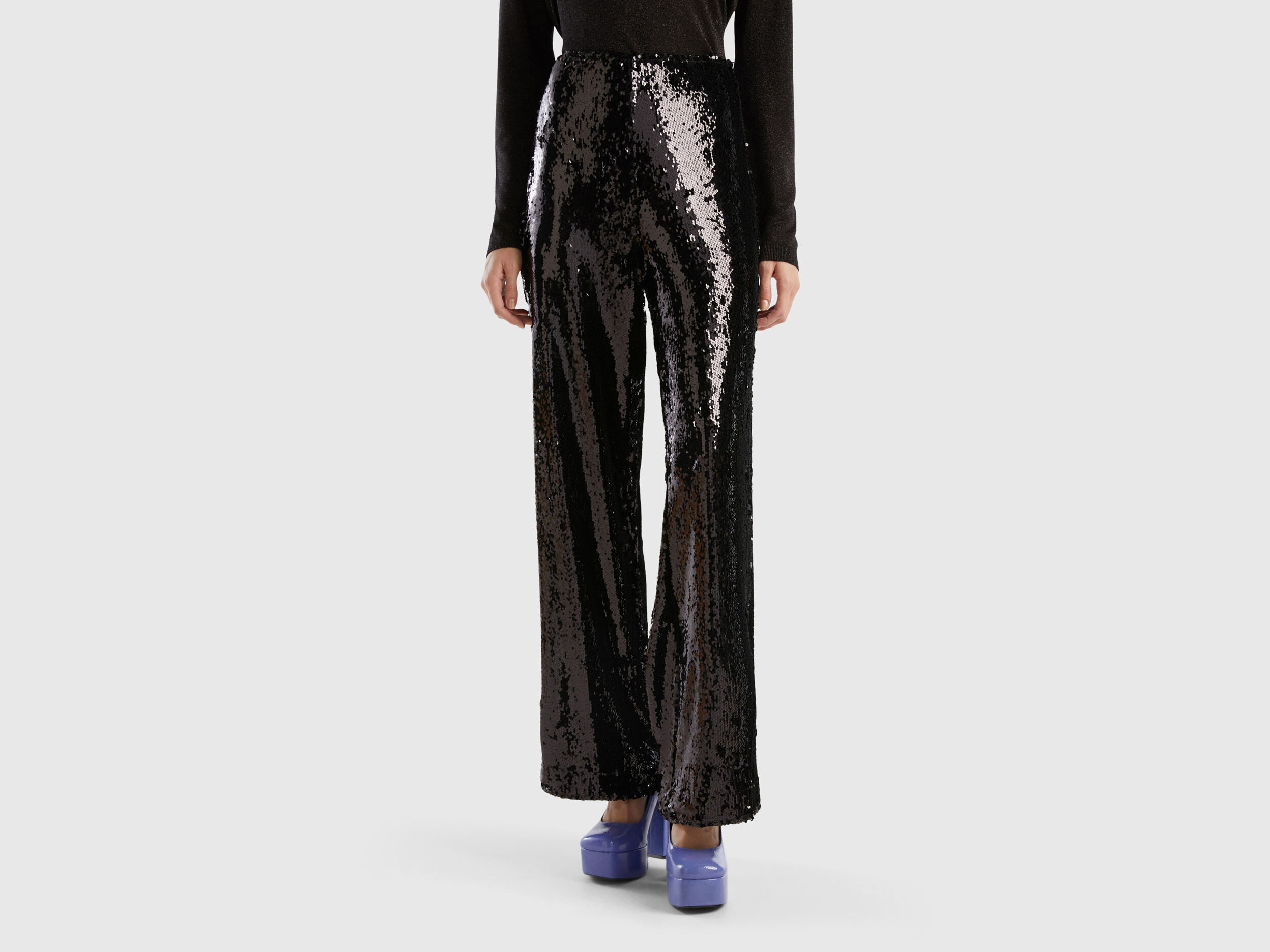 Benetton discount pantaloni palazzo