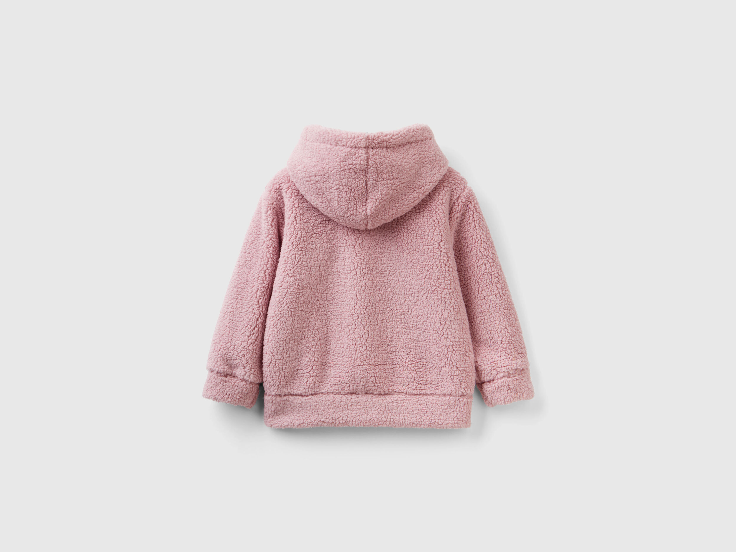 Teddy bear look hoodie Pink Benetton