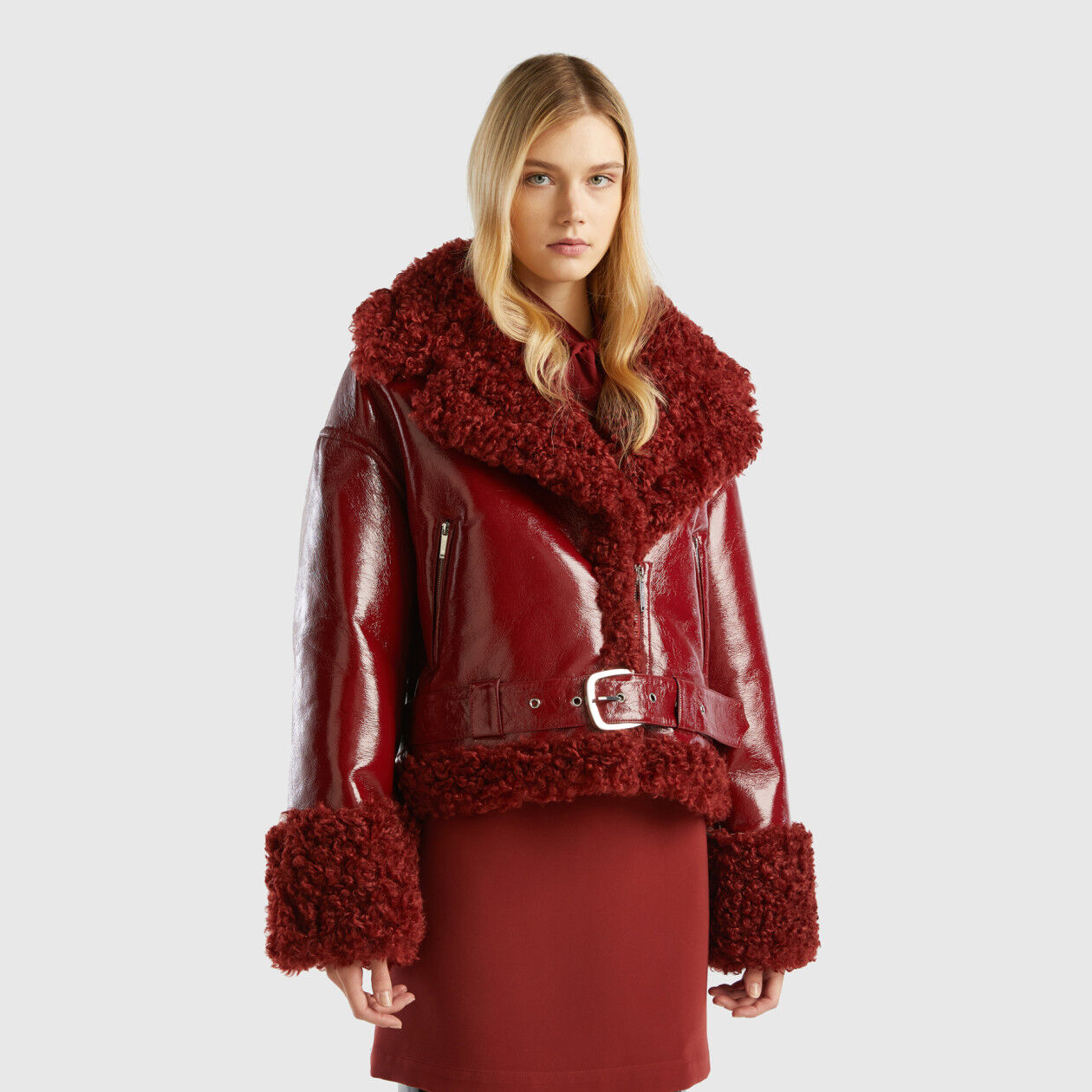 Benetton red jacket hotsell