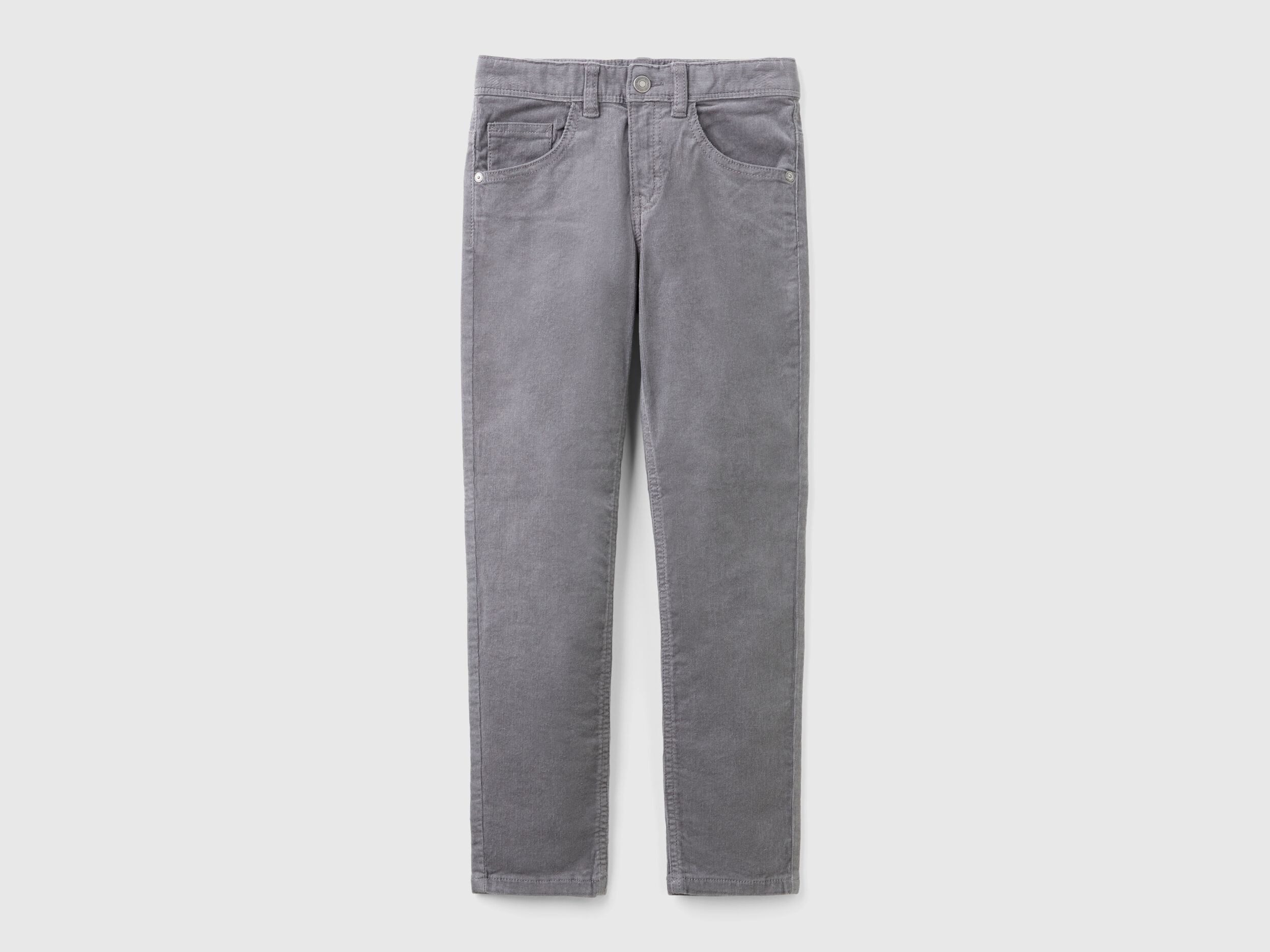 Slim fit stretch corduroy trousers