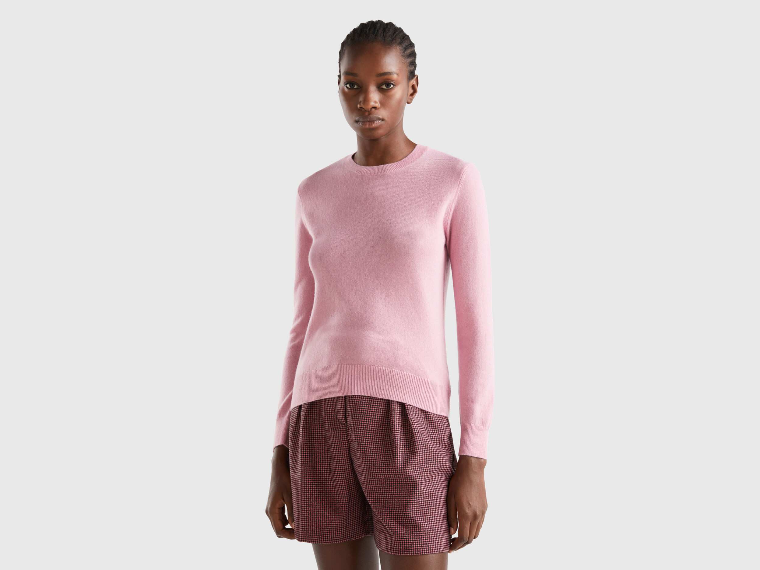Pink cashmere sales sweater