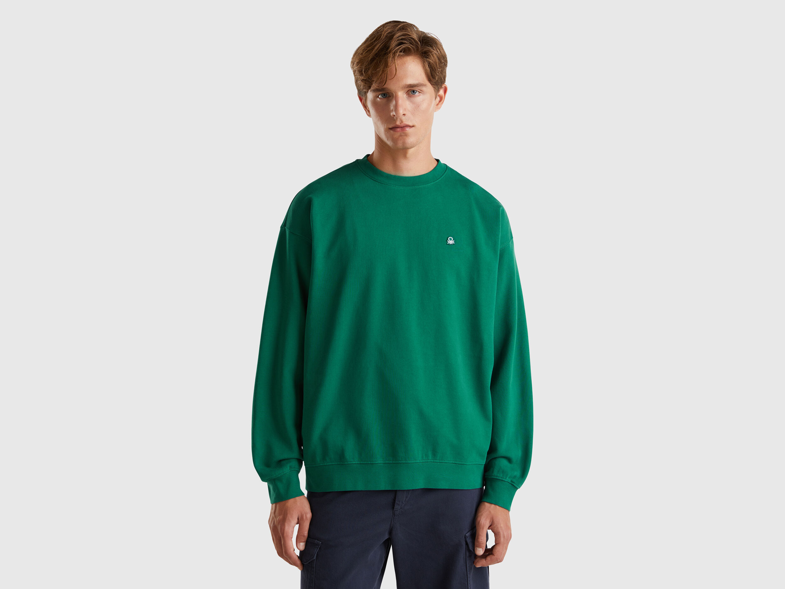 Two tone crew neck sweatshirts cheap