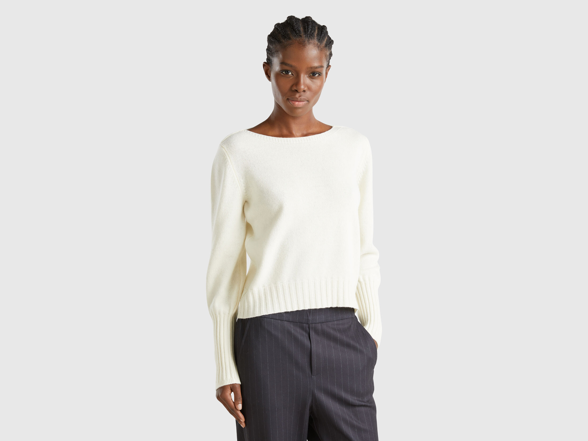 Boat neck sweater