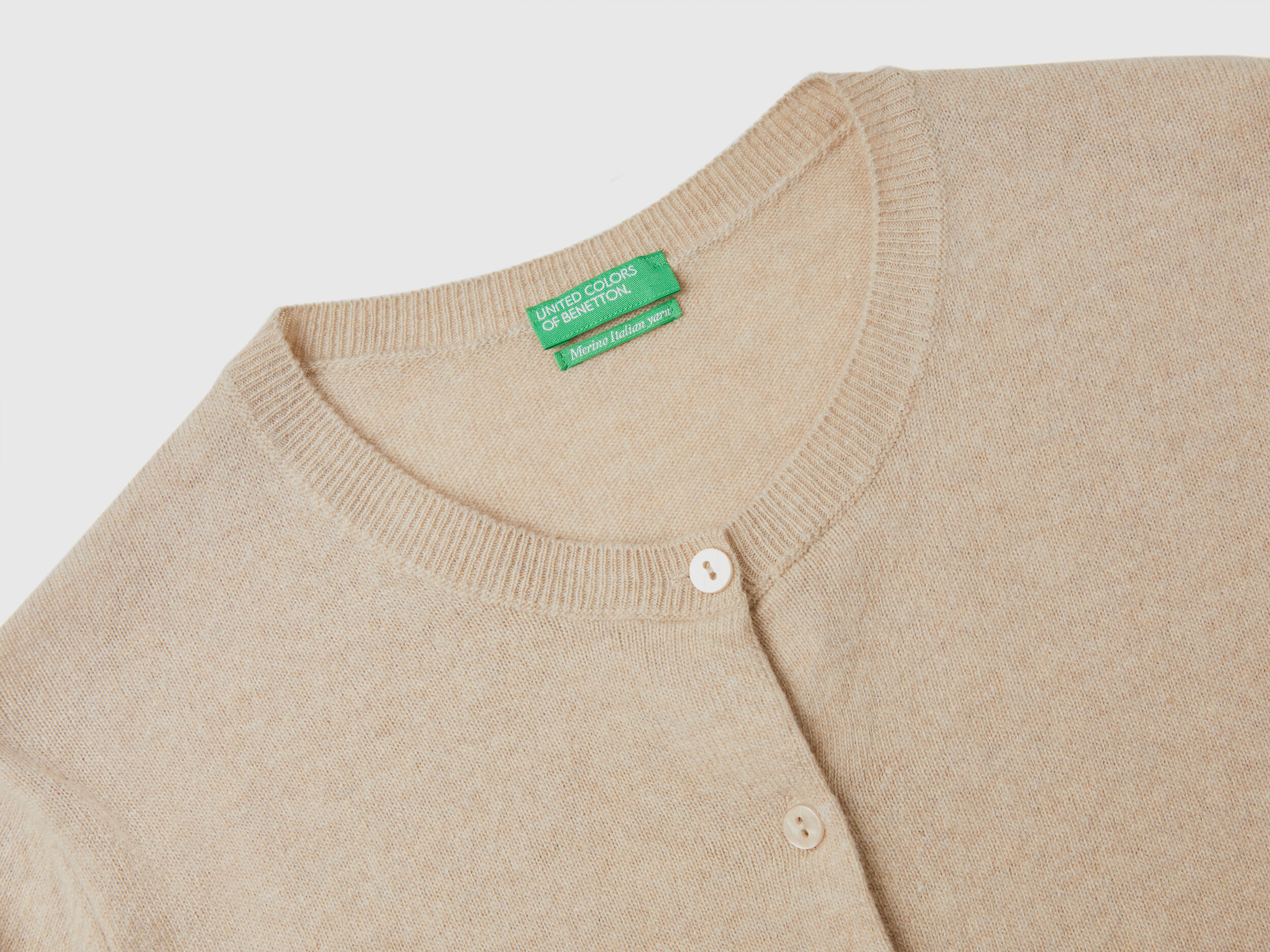 Benetton merino sales wool sweater