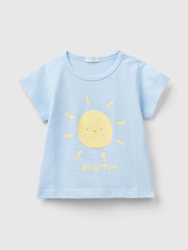 Camiseta de algodón orgánico con estampado Recién nacidos