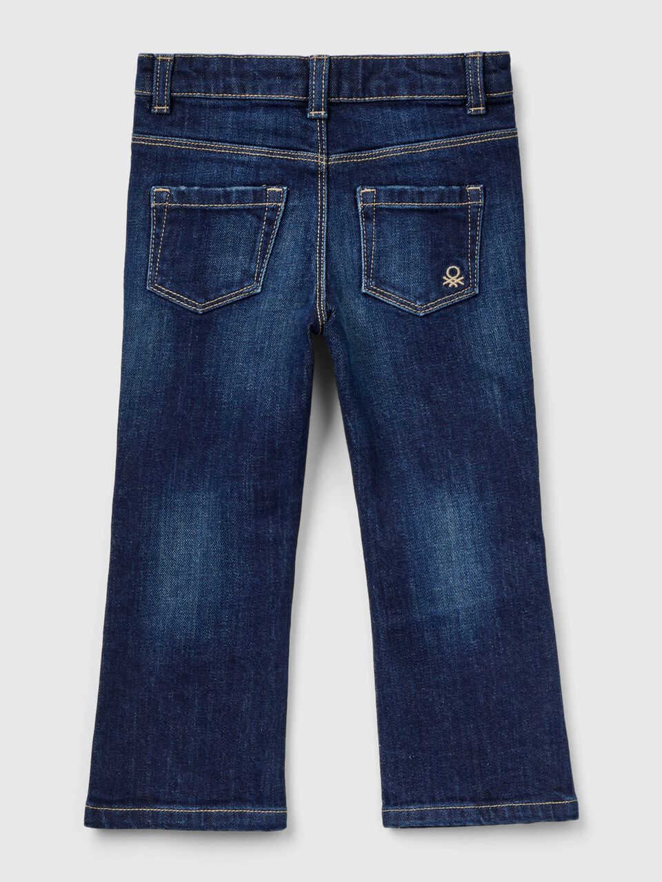 Five-pocket flared jeans Woman, Blue