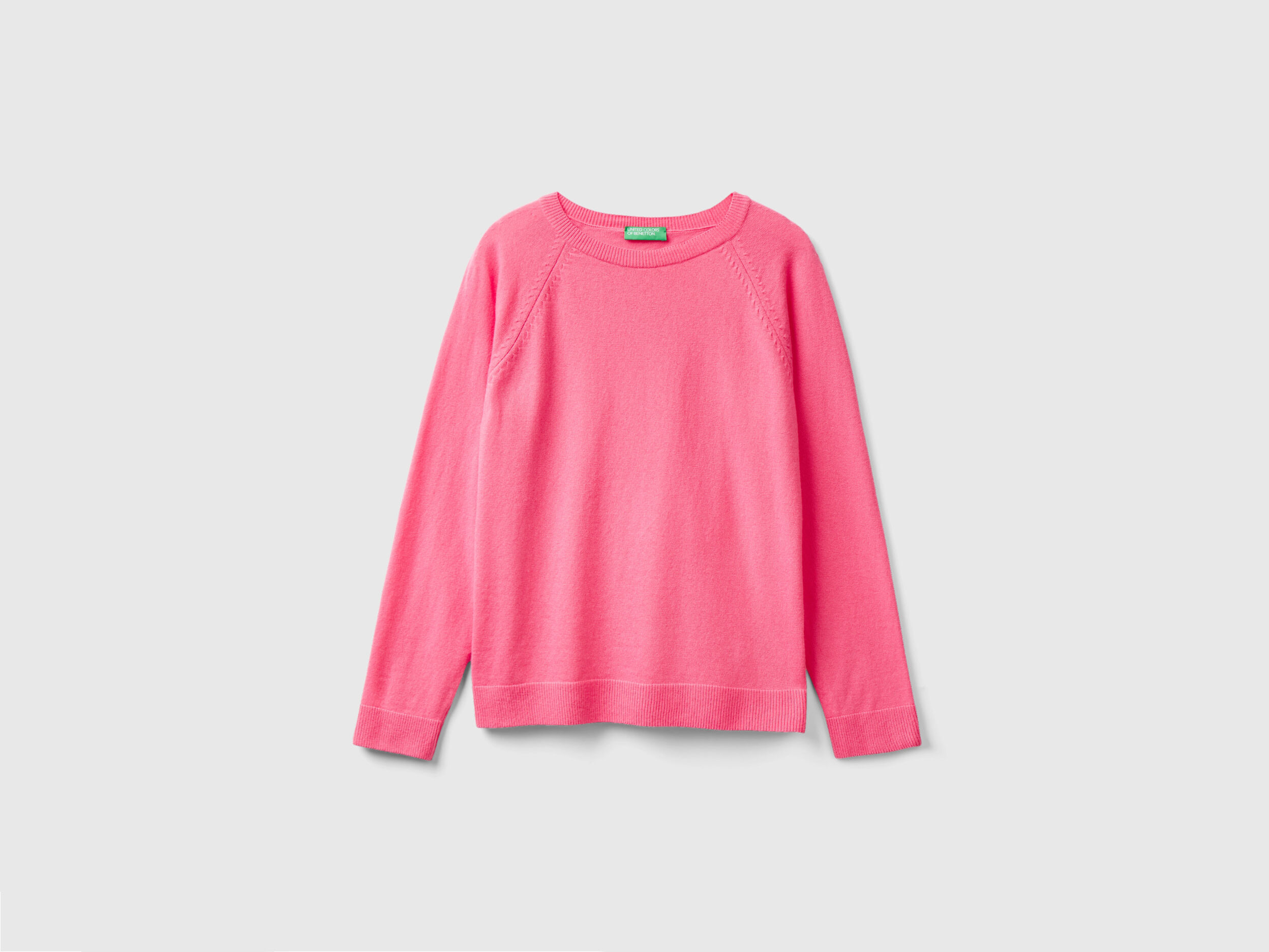 Hush contrast 2025 stitch sweatshirt pink