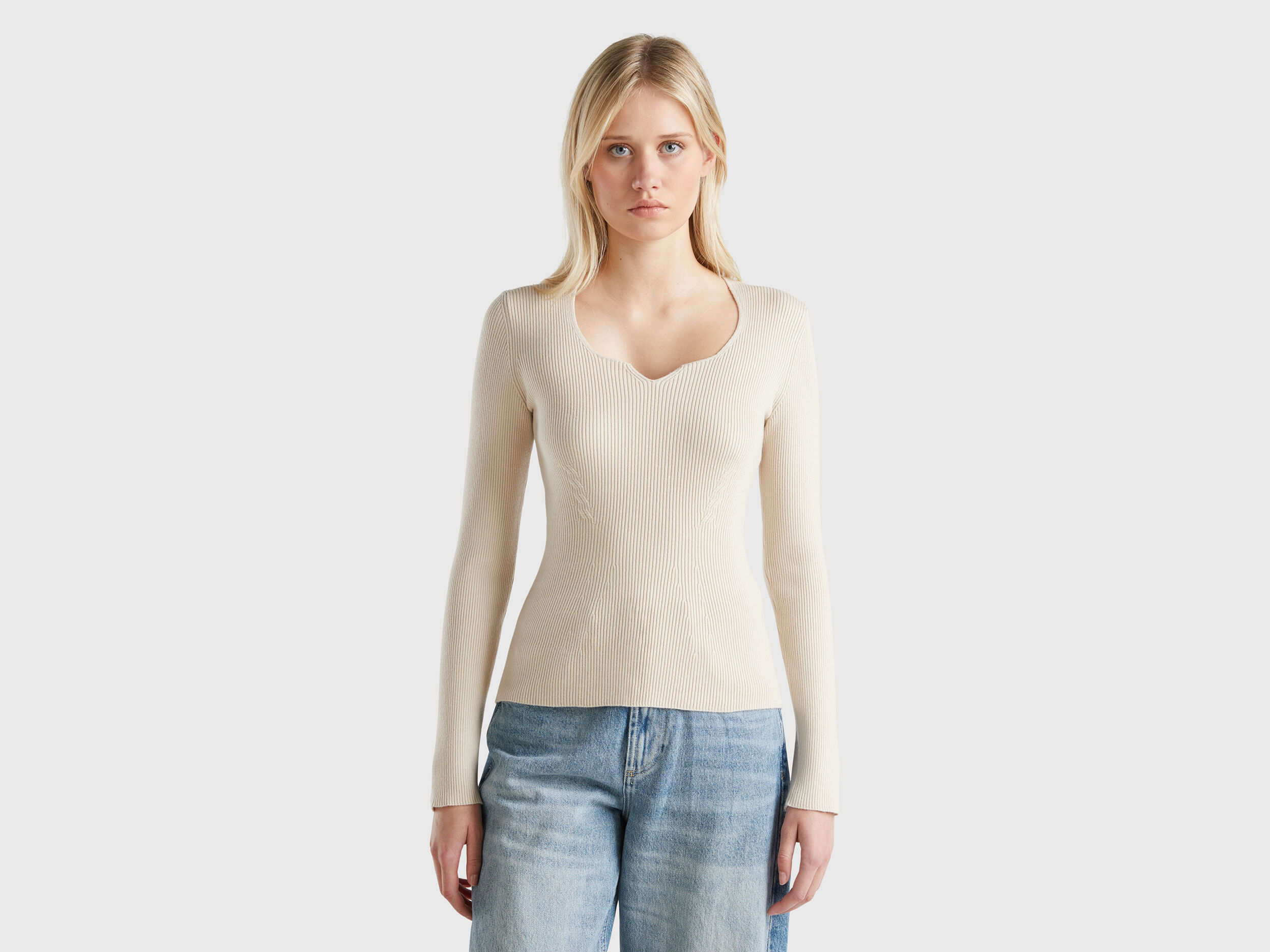 Women s V Neck Sweaters New Collection Benetton