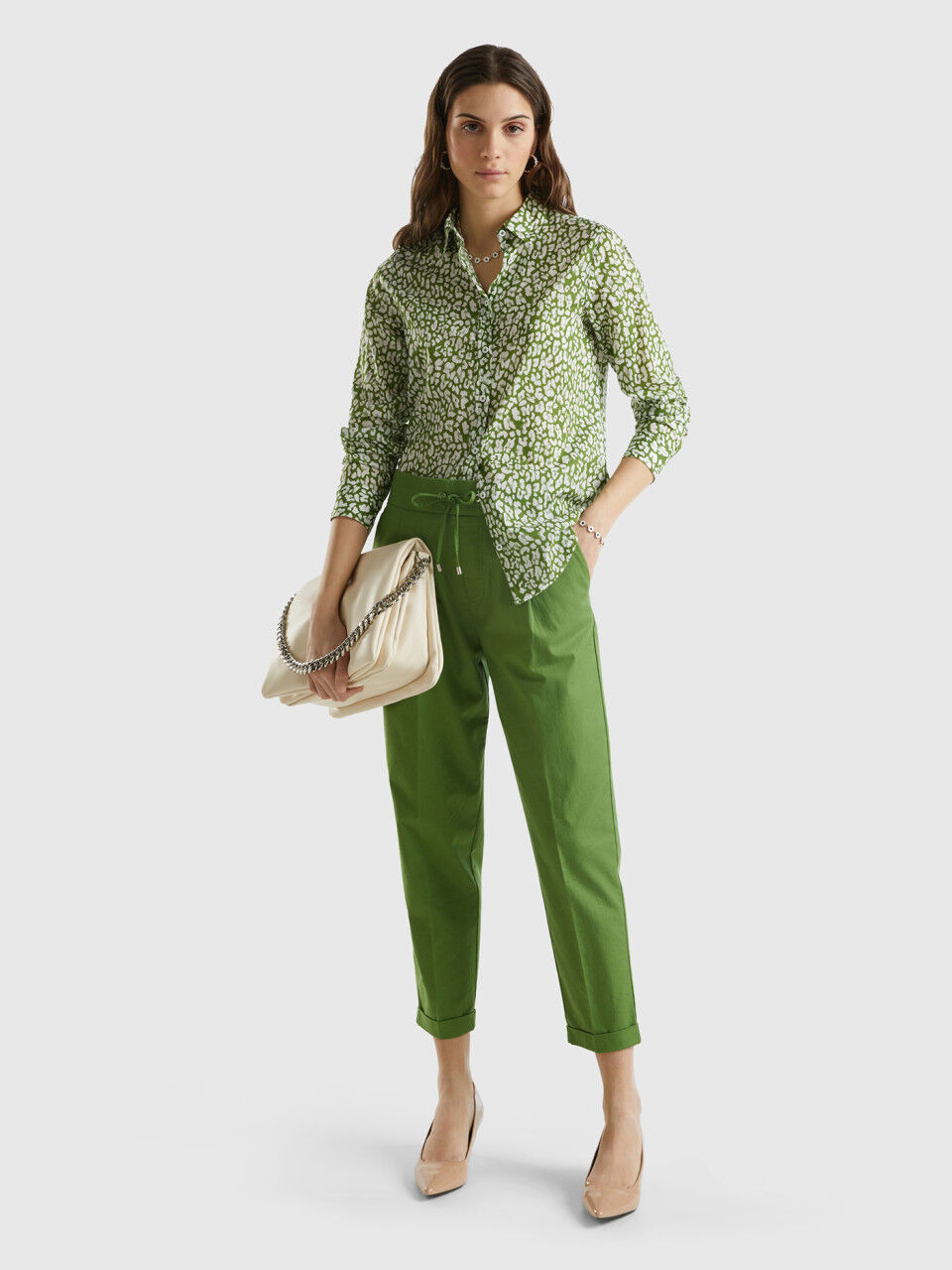 Cherry b sale cropped trousers