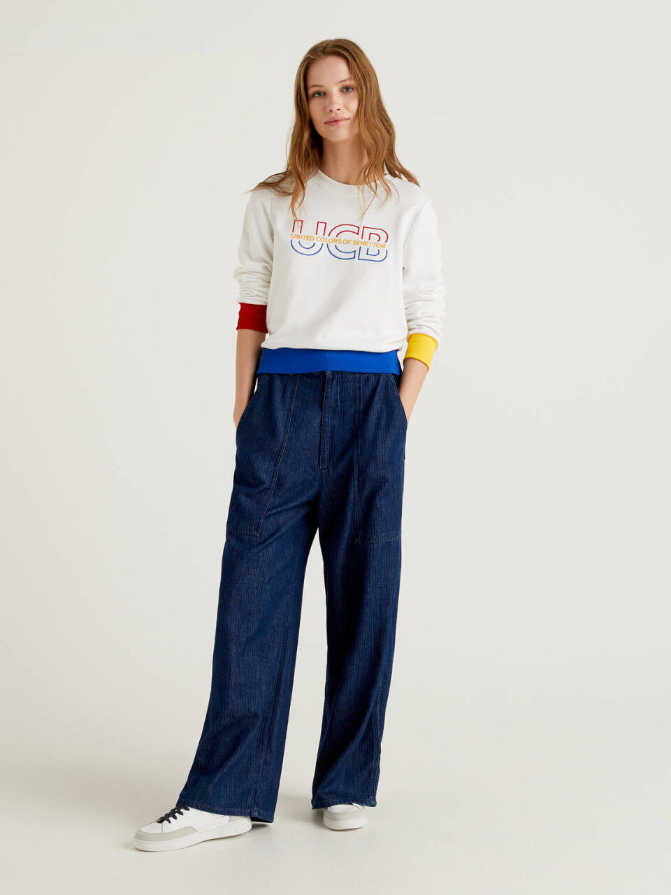 Children Circle Continuous Women's Jeans New Collection 2021 | Benetton