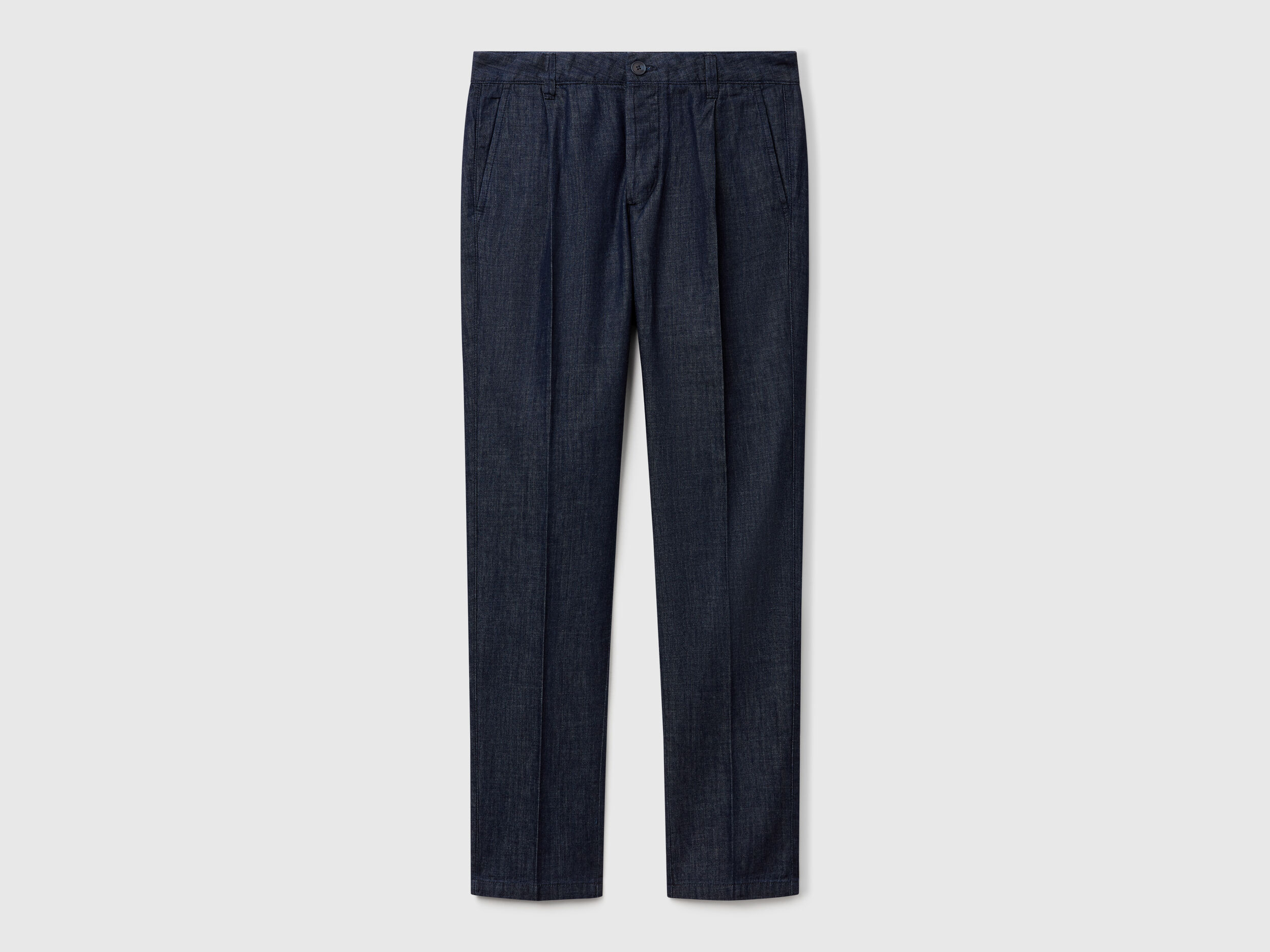 百貨店福袋 chambray fit Slim chinos Benetton | Blue - パンツ