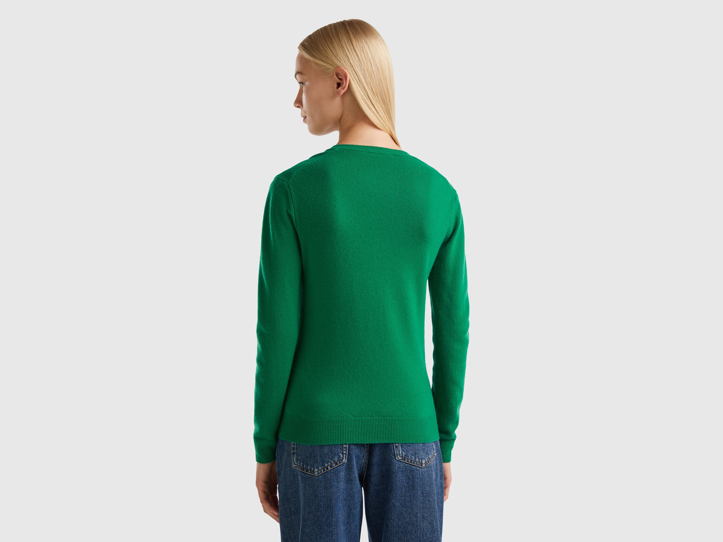 Forest green v neck sweater hot sale