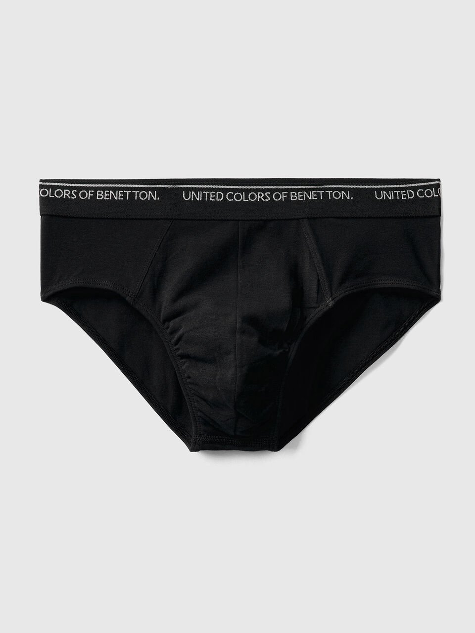 Benetton Monogram Underwear In Stretch Cotton in Black for Men