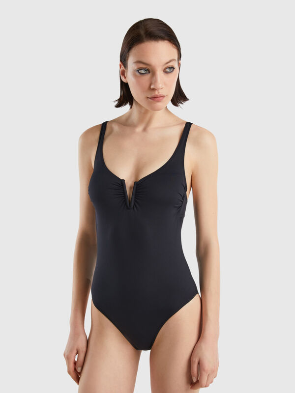 Buy PrettySecrets Women Maroon One Piece Swim Suit - Swimwear for Women  4128971