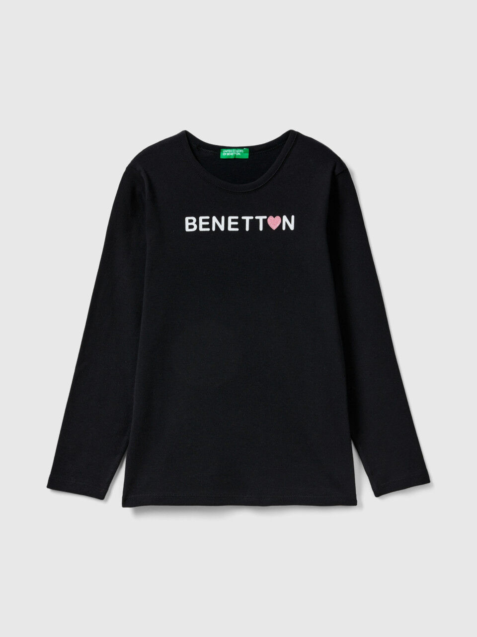 Benetton camisetas niña manga larga online