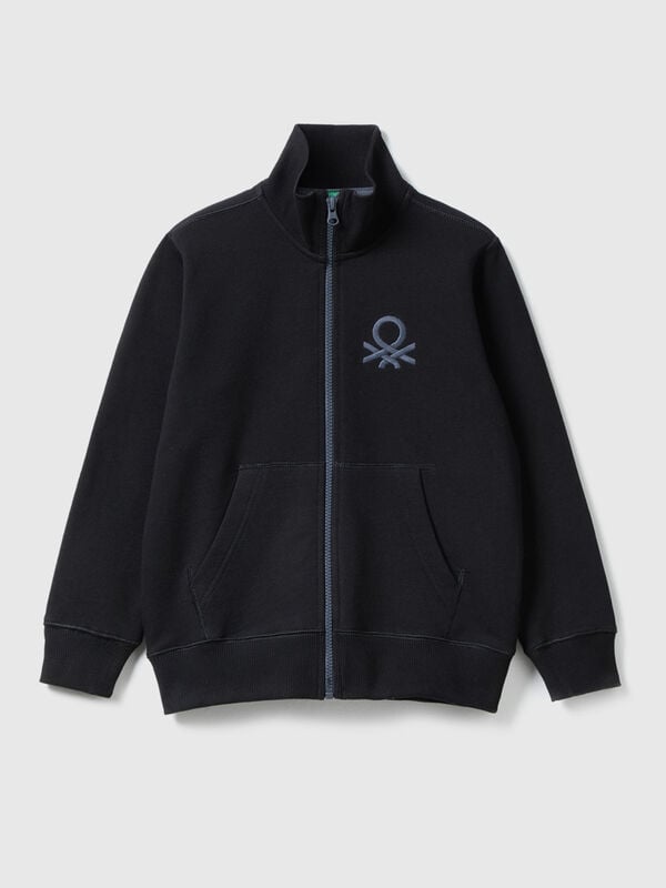 Pure cotton sweatshirt with zipper Junior Boy