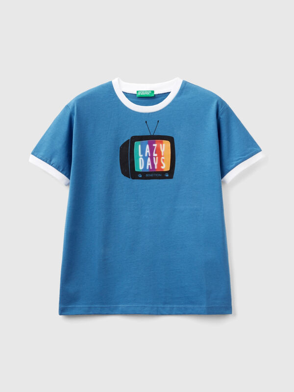 Camiseta con estampado de televisión Niño