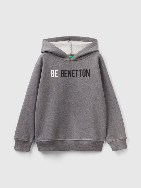 Benetton Kids Slub Gray Sweatshirt
