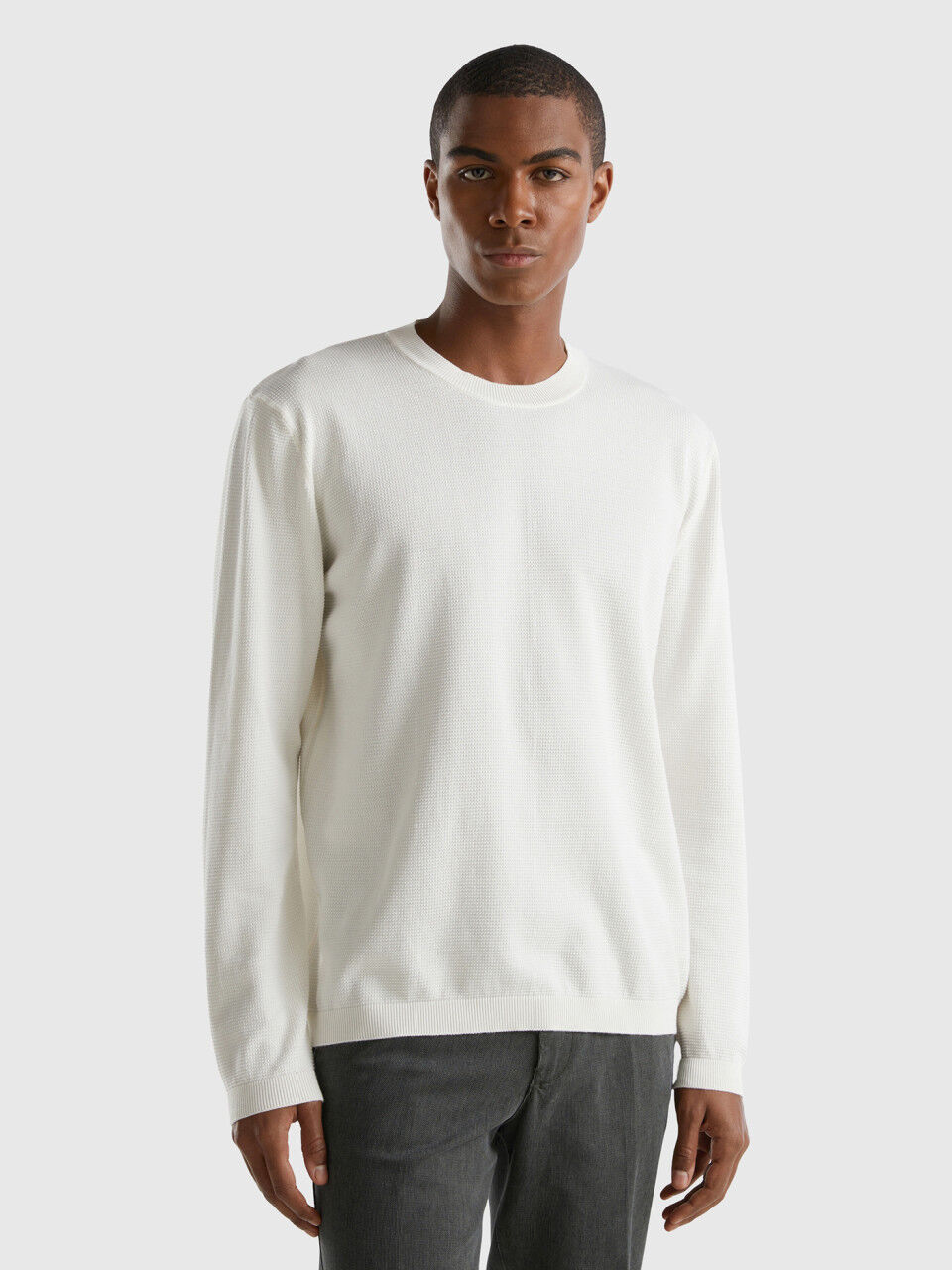 White long sweatshirt top
