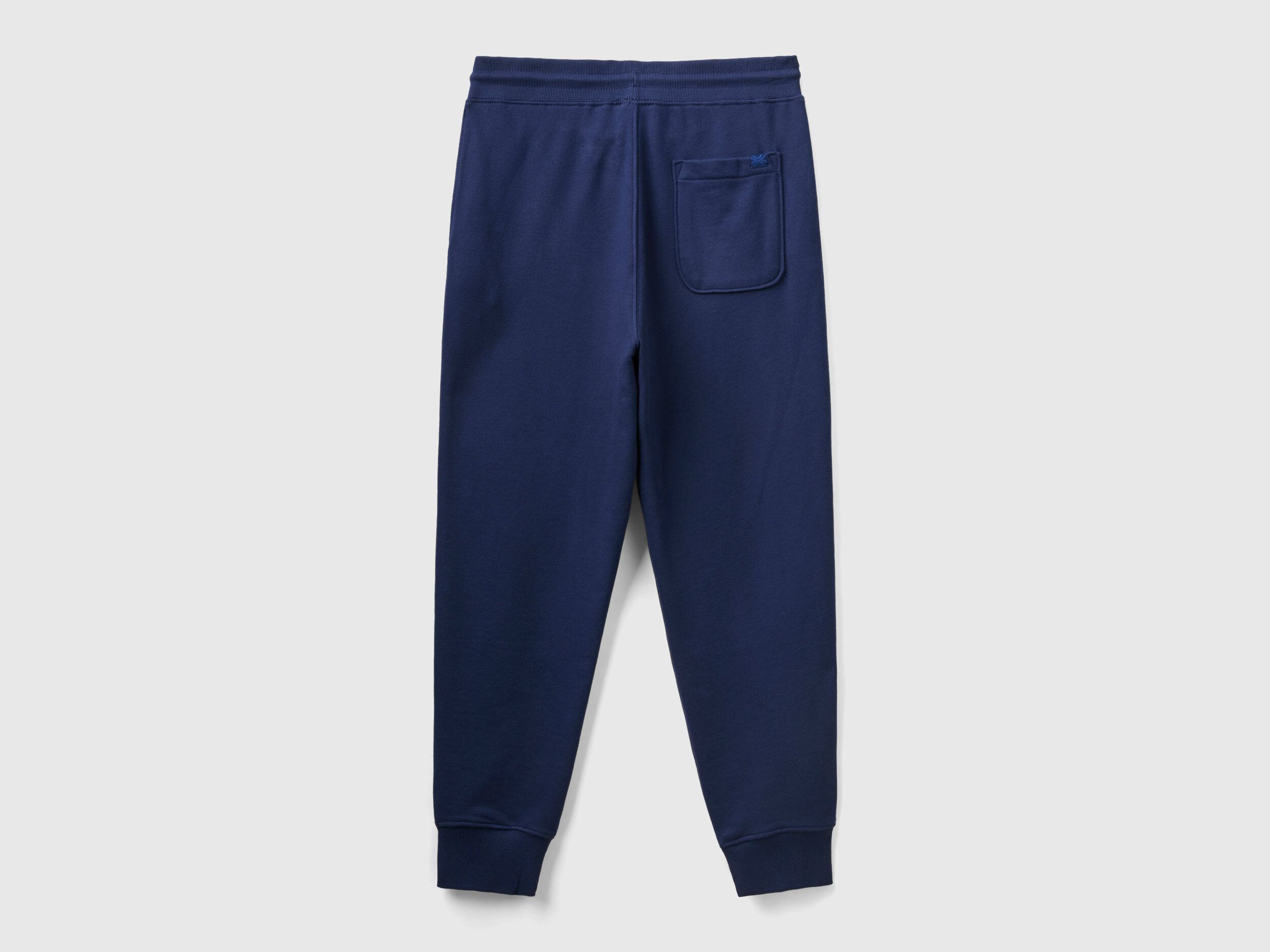 Sweat joggers in 100 cotton Dark Blue Benetton