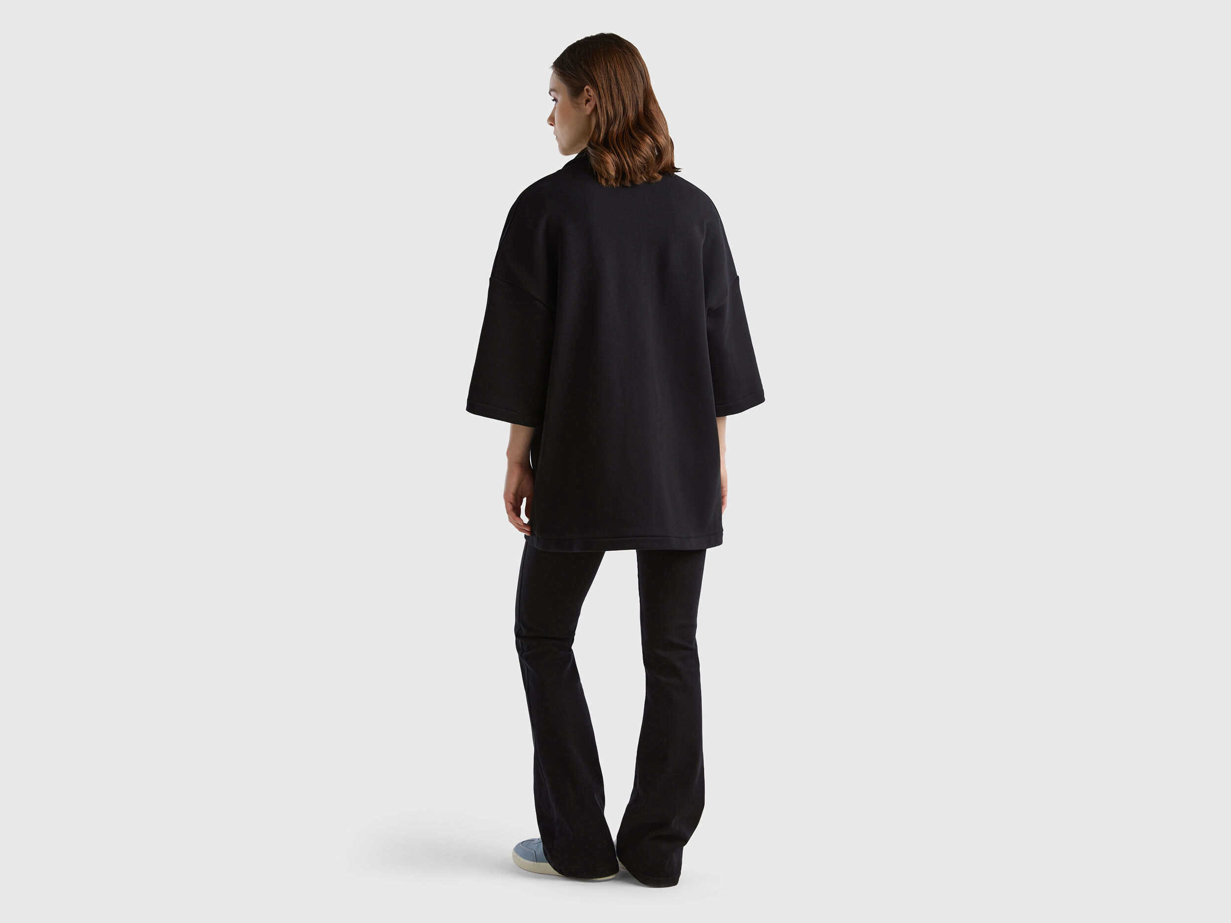 Benetton on sale black sweatshirt