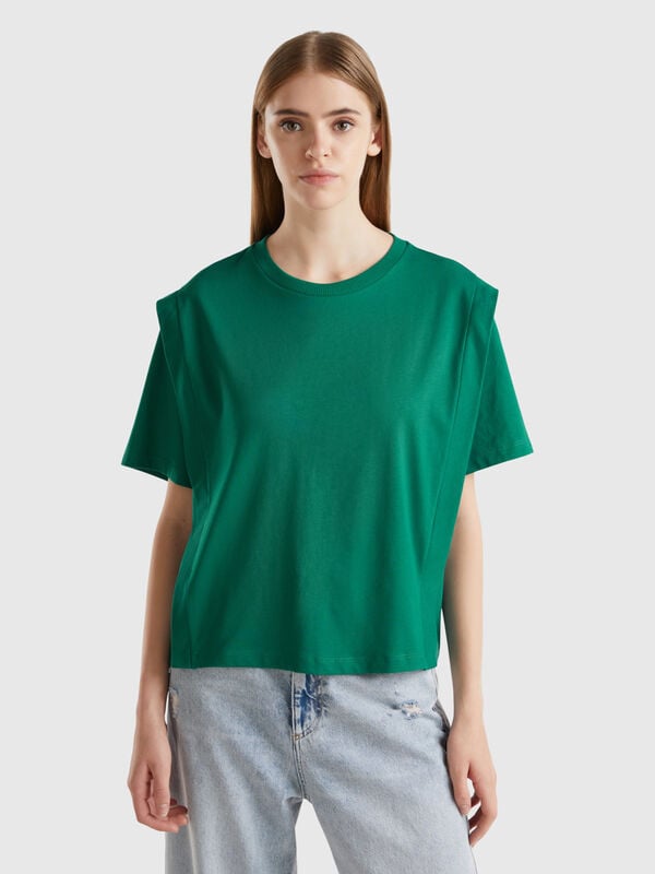 Regular fit t-shirt with creases Women