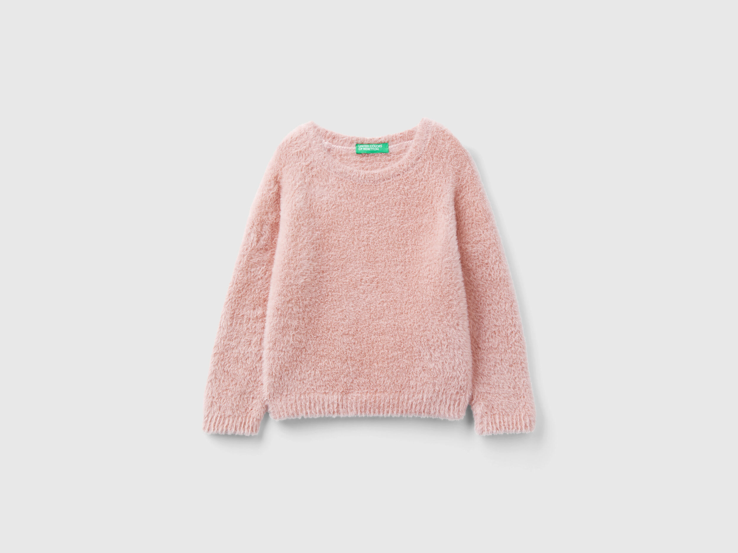 Pink fluffy pullover hot sale
