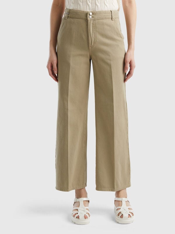  PYTRXGBO Pantalones de mujer de cintura alta, anchos