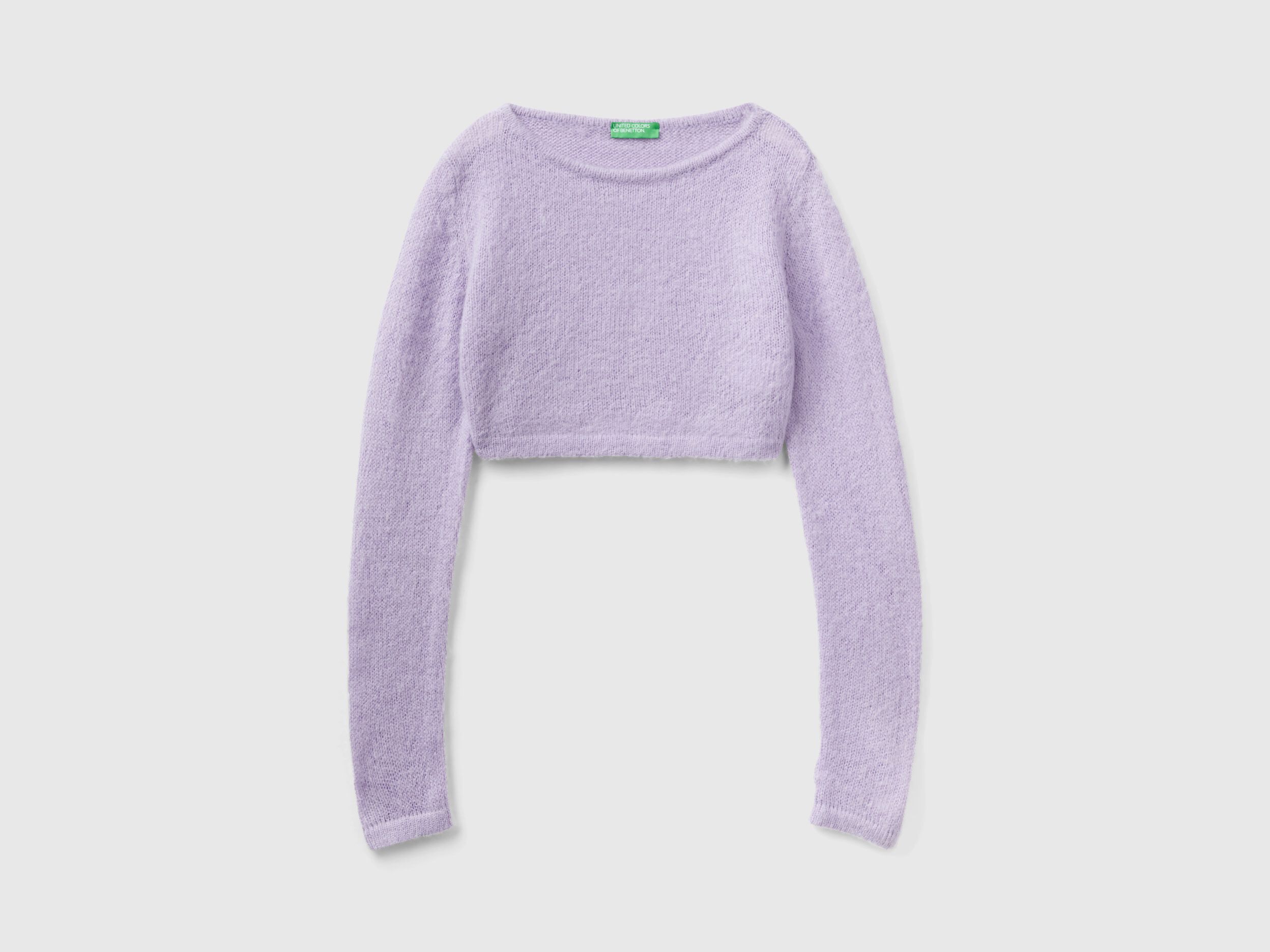 Cropped mohair sweater hot sale