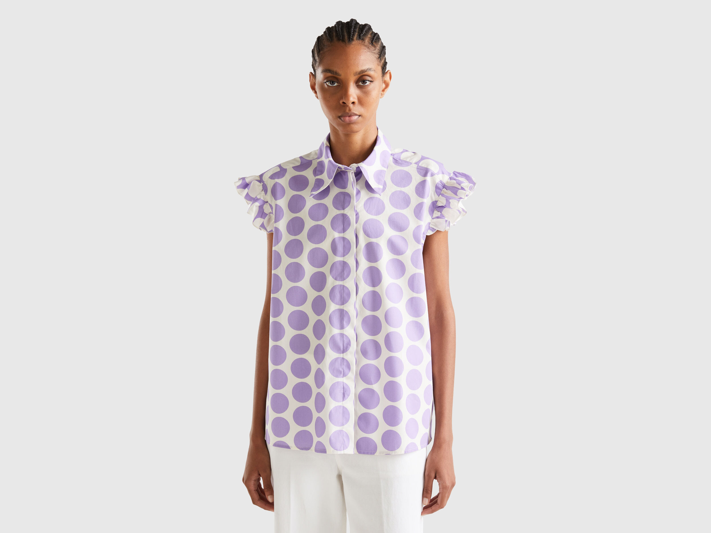 Purple polka shop dot shirt