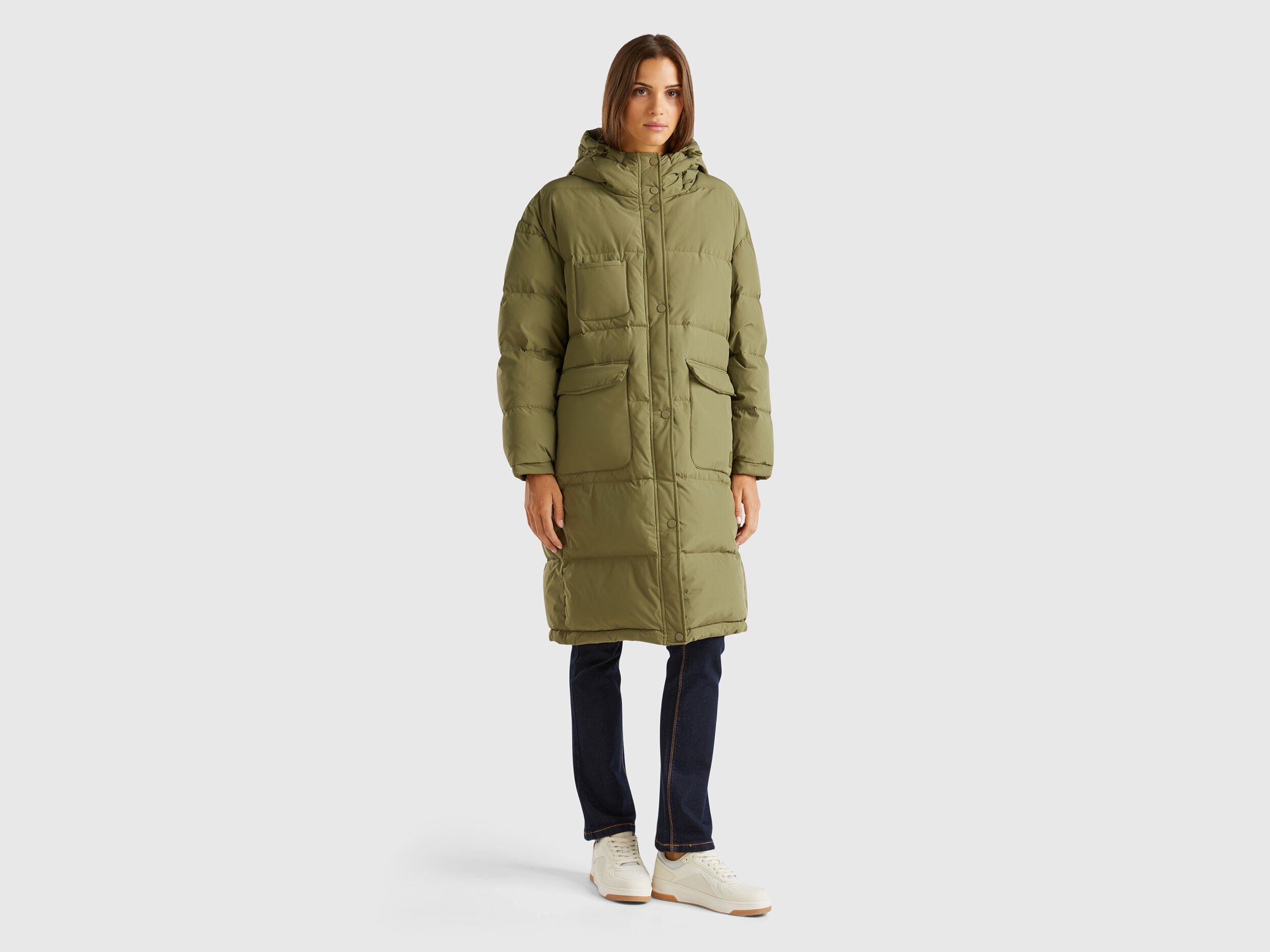 Benetton down coat clearance
