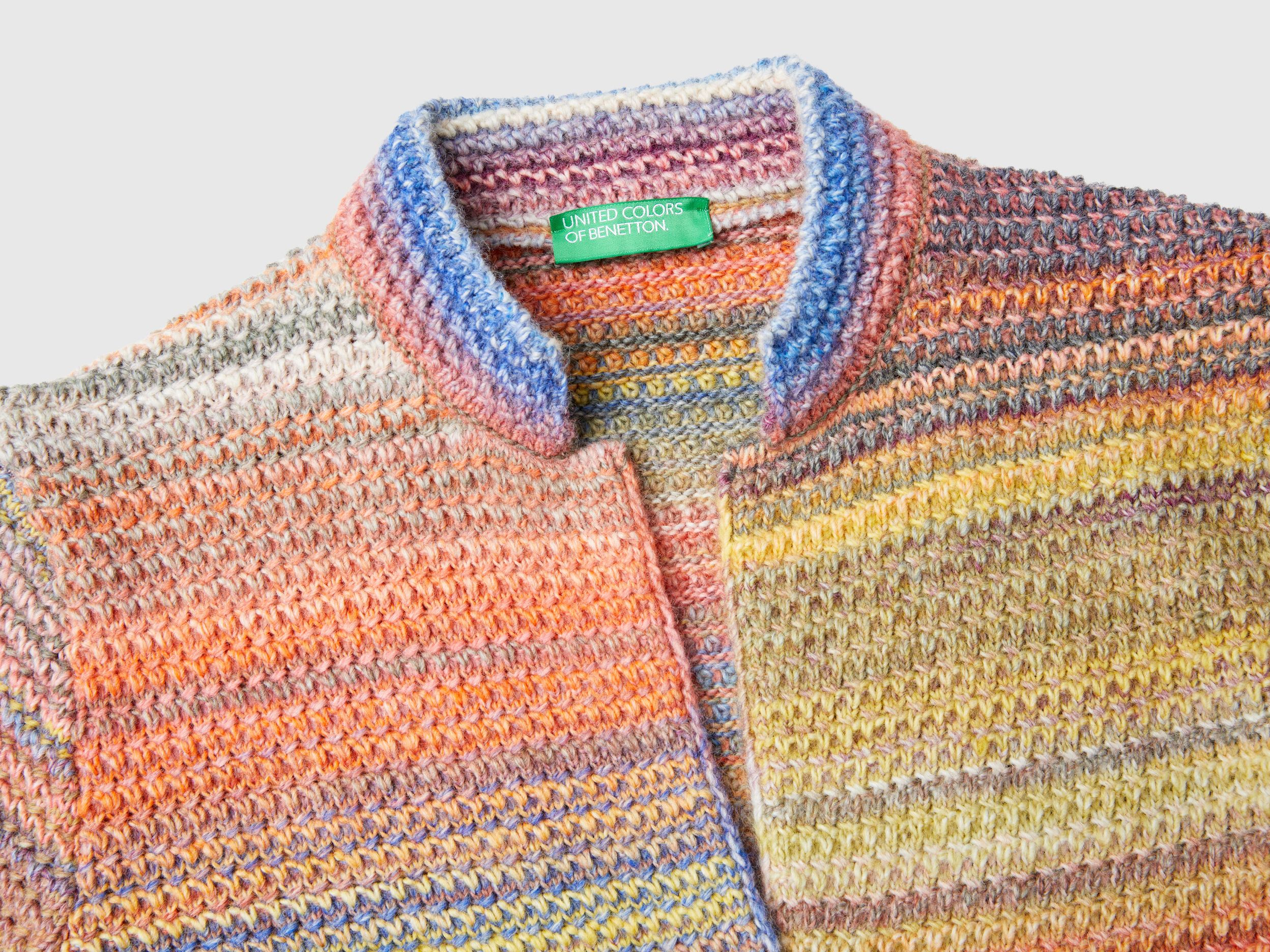 MULTI BLOCK WOOL KNIT VCM 古着　used