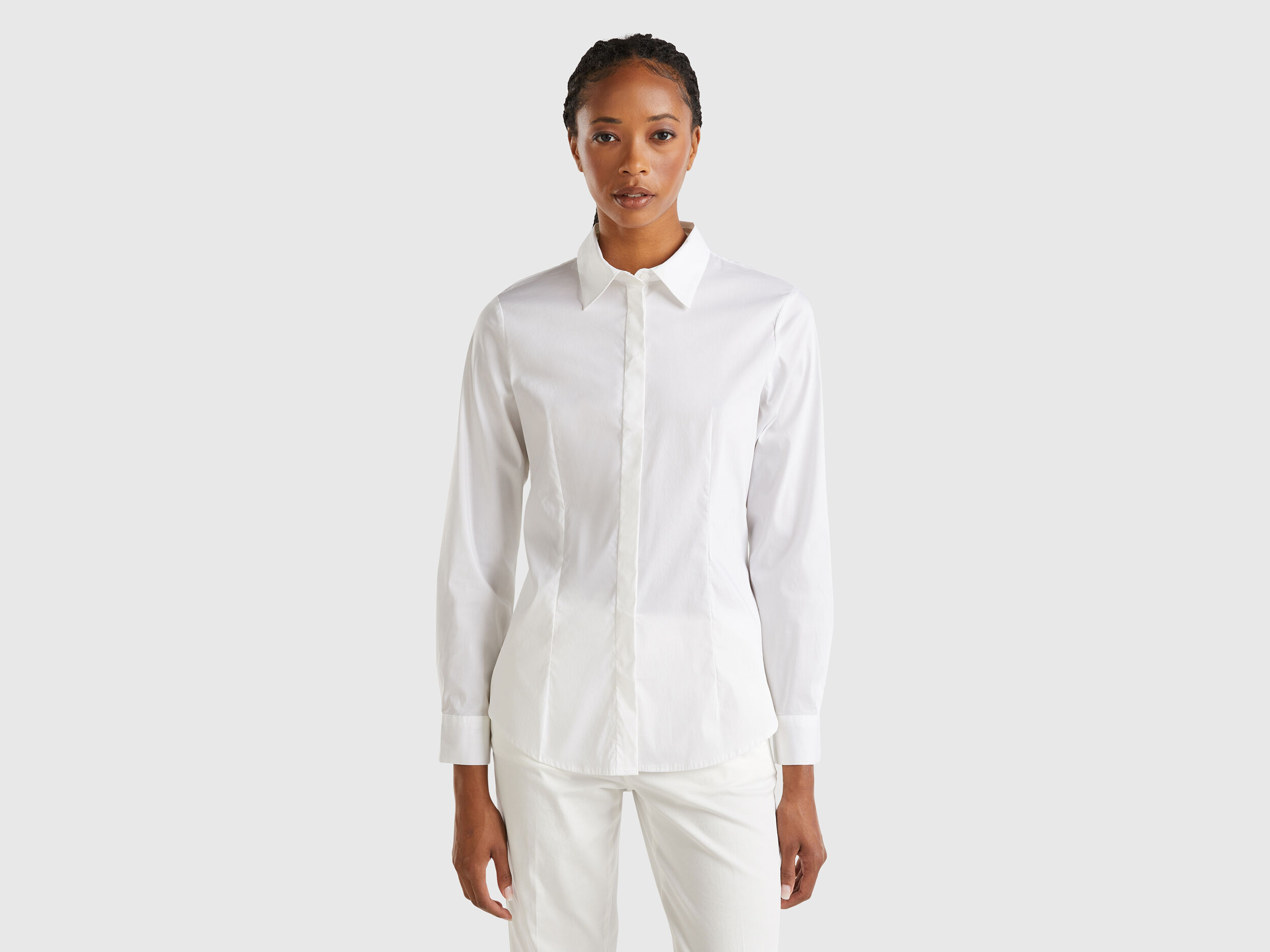 Women s White Clothing Suits Shirts Pants