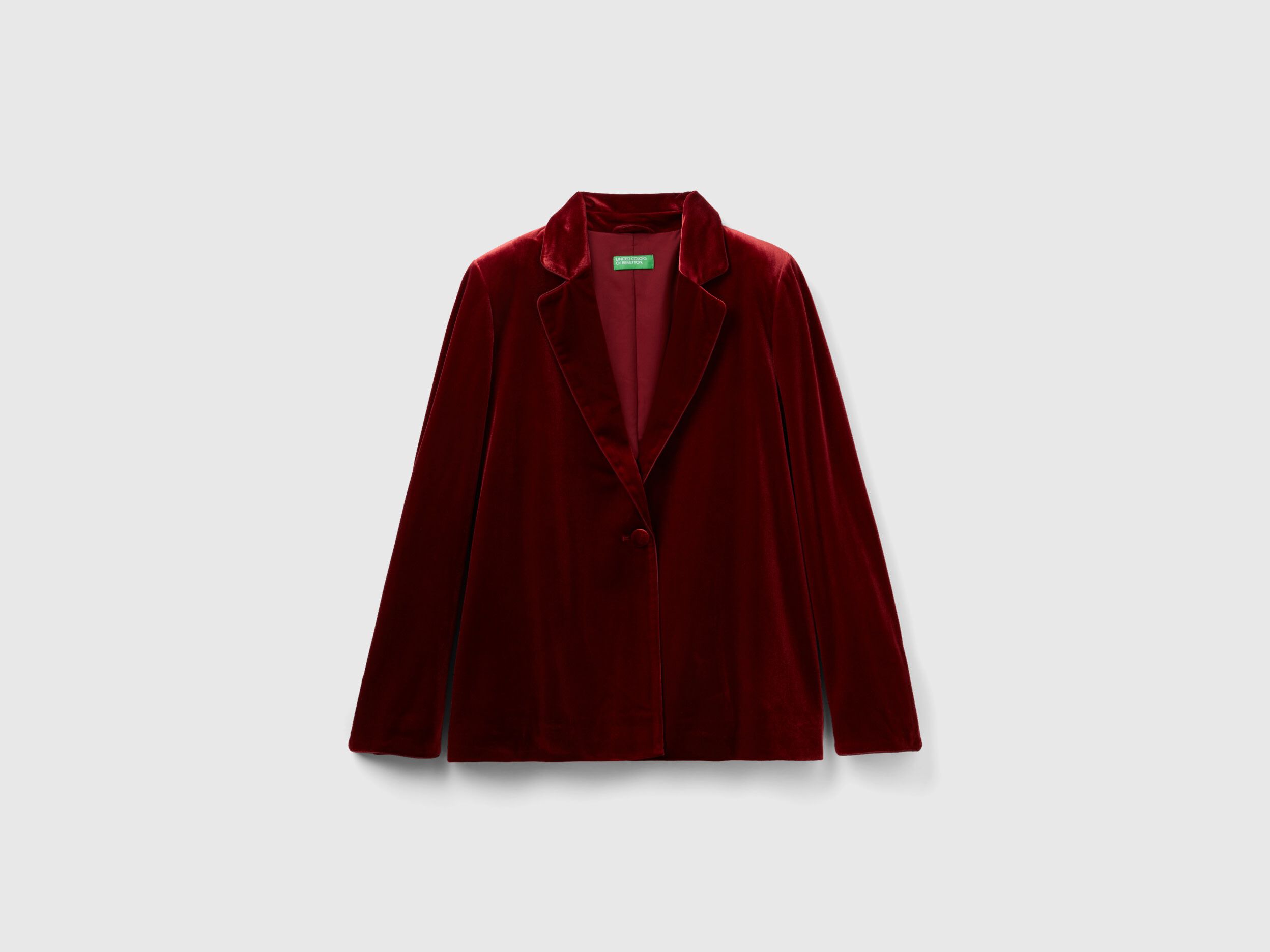 Burgundy velvet sales blazer women