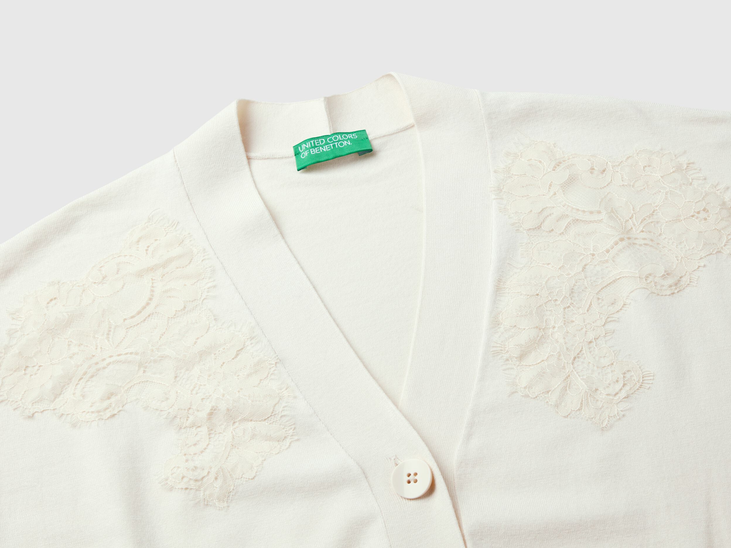 White flowy cardigan top