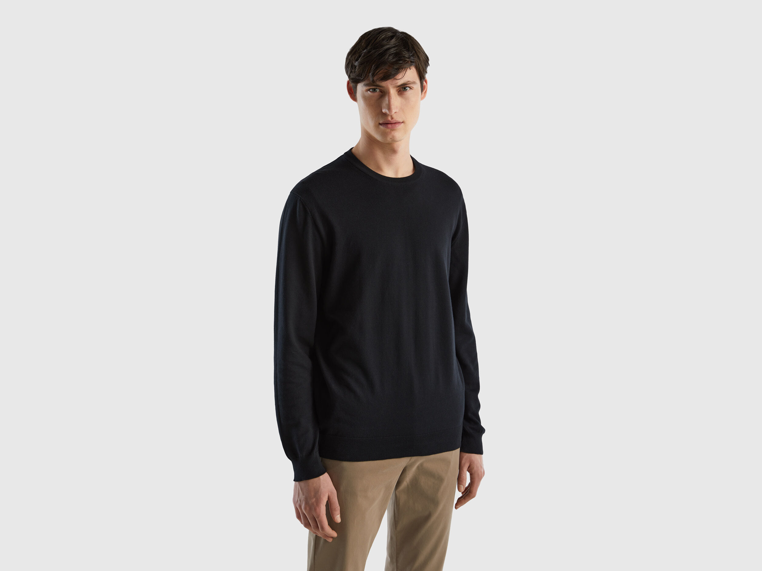 Benetton sales basic crewneck