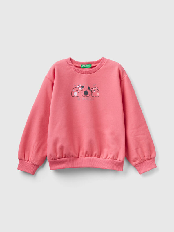 Sweatshirts without Kid Benetton Girls\' 2023 hood Collection |