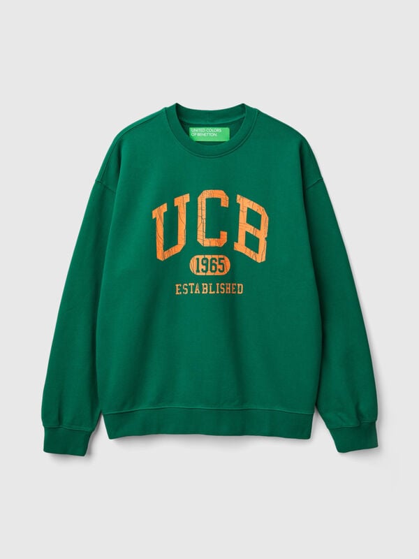 Crew neck sweatshirt with logo print Men