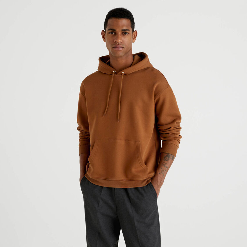 Hoodie in cotton blend