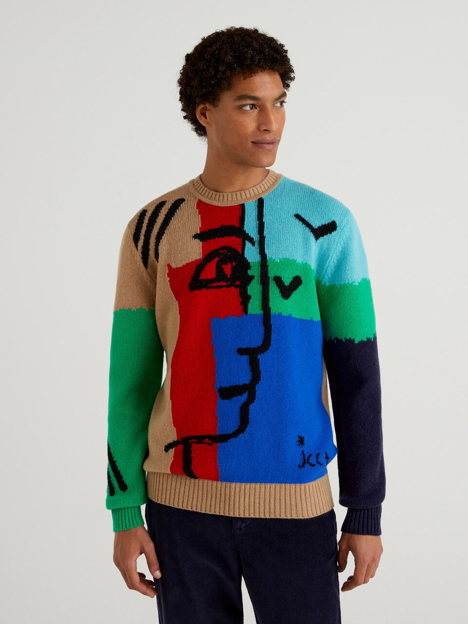 JCCxUCB patchwork sweater