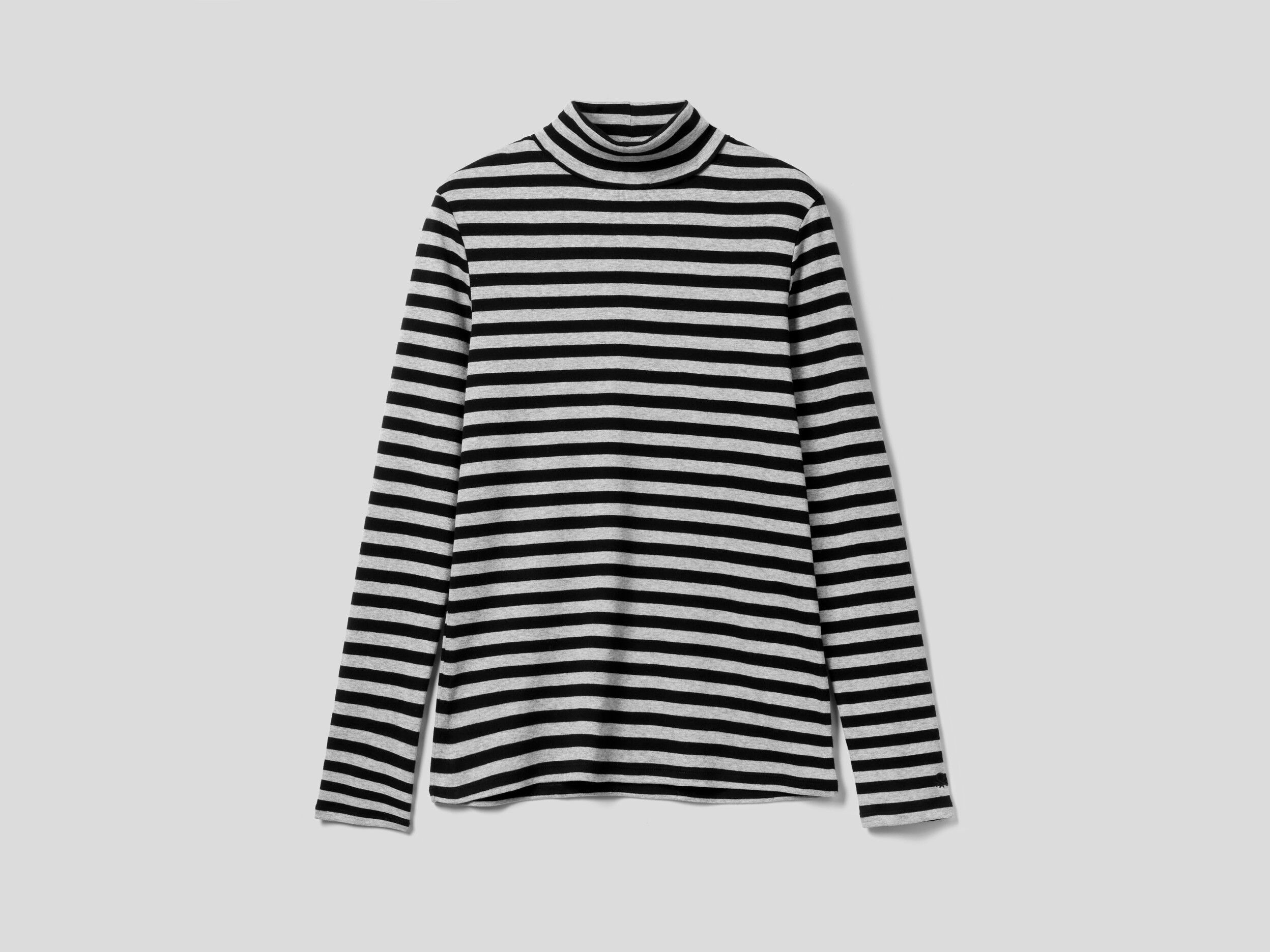 Striped on sale turtleneck shirt
