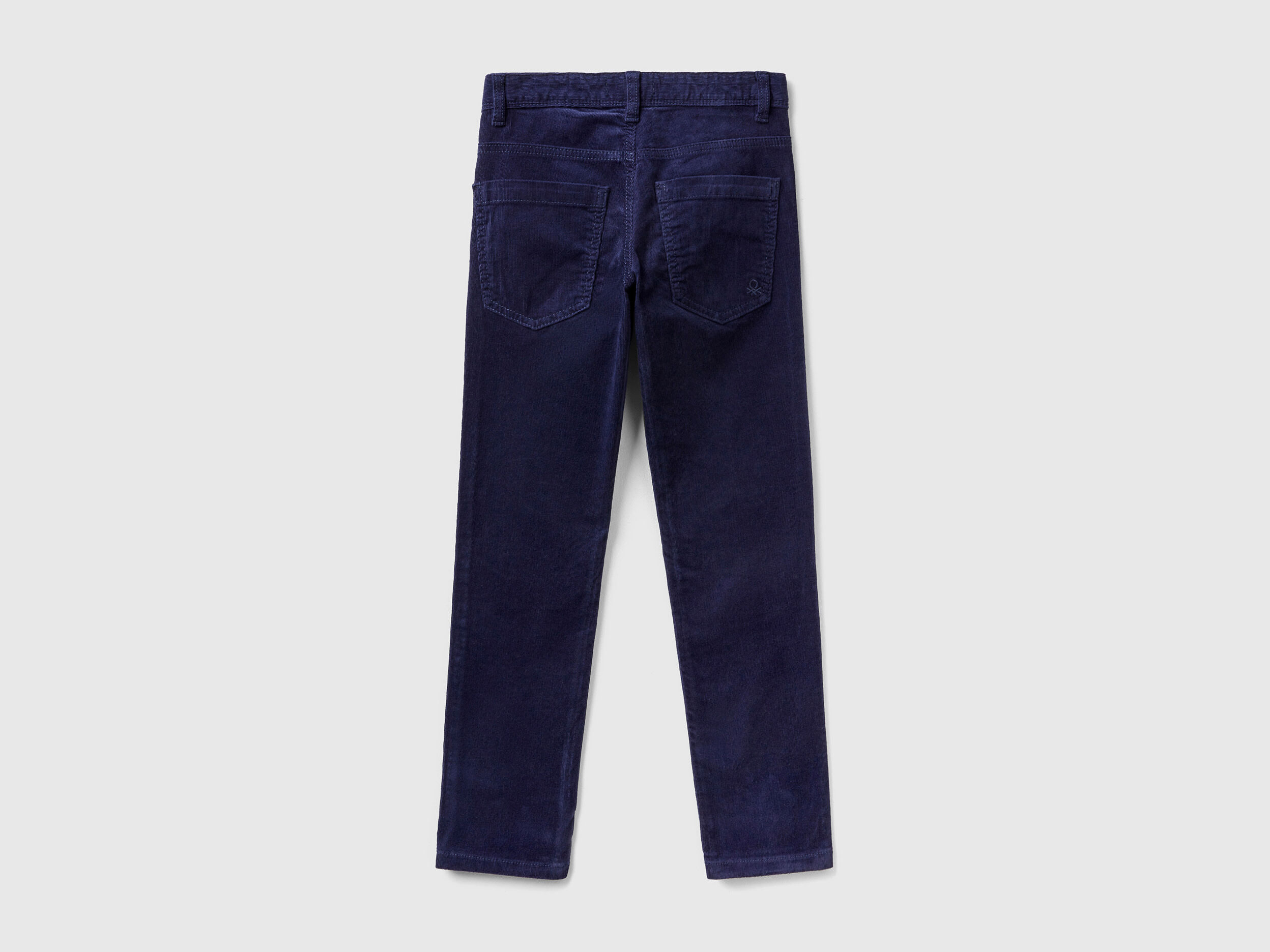 Wide velvet trousers - Dark Brown | Benetton