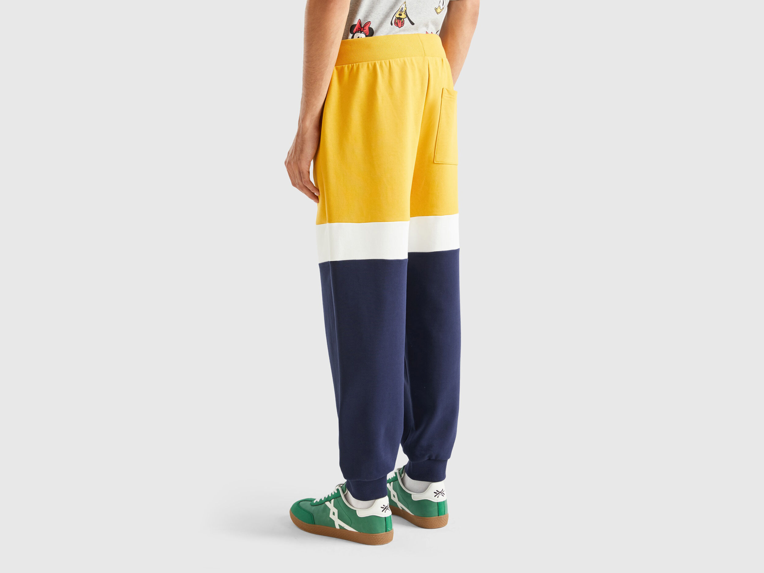 Blue and outlet yellow joggers