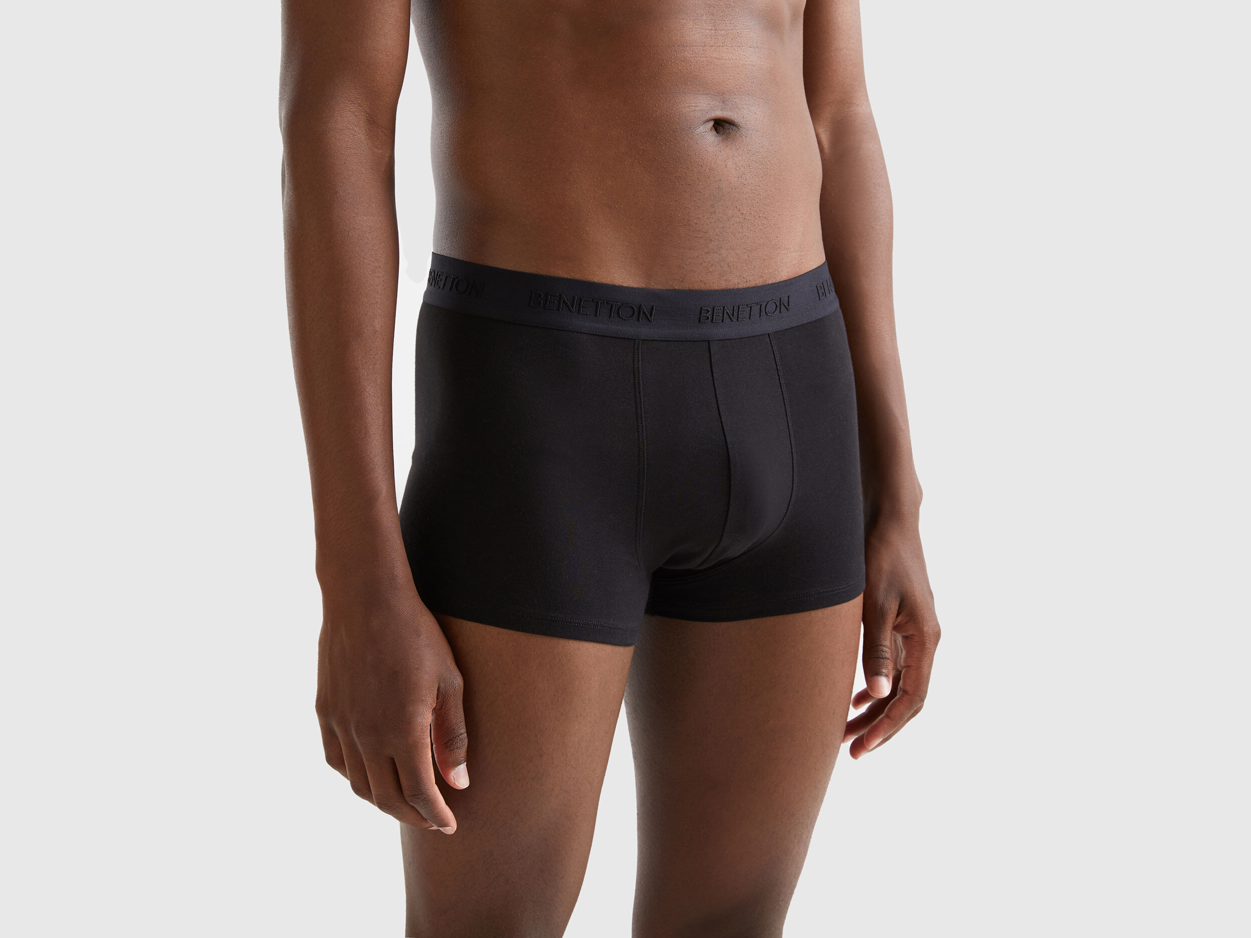 Boxer briefs in lyocell blend Black Benetton