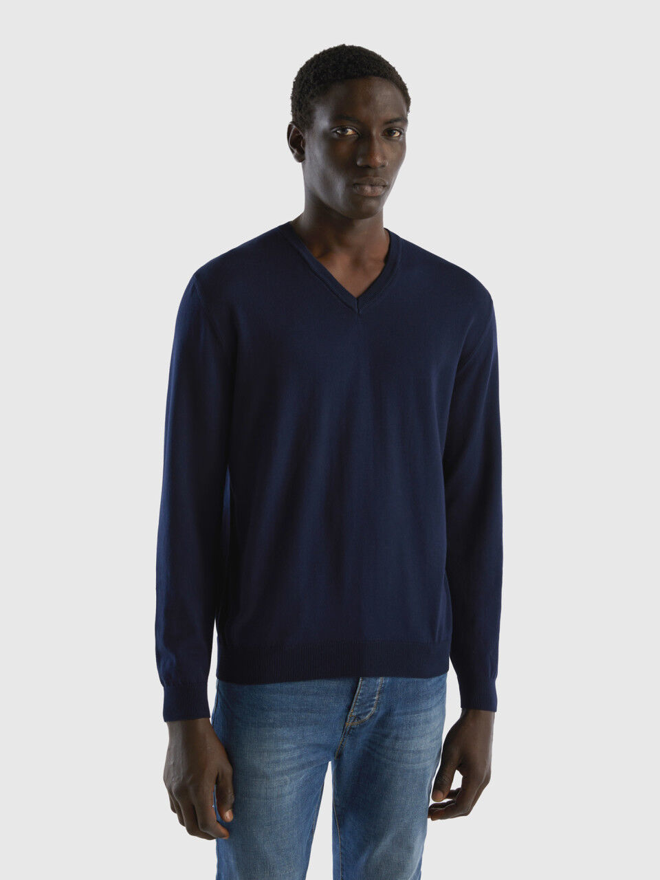 Blue long best sale sleeve sweater