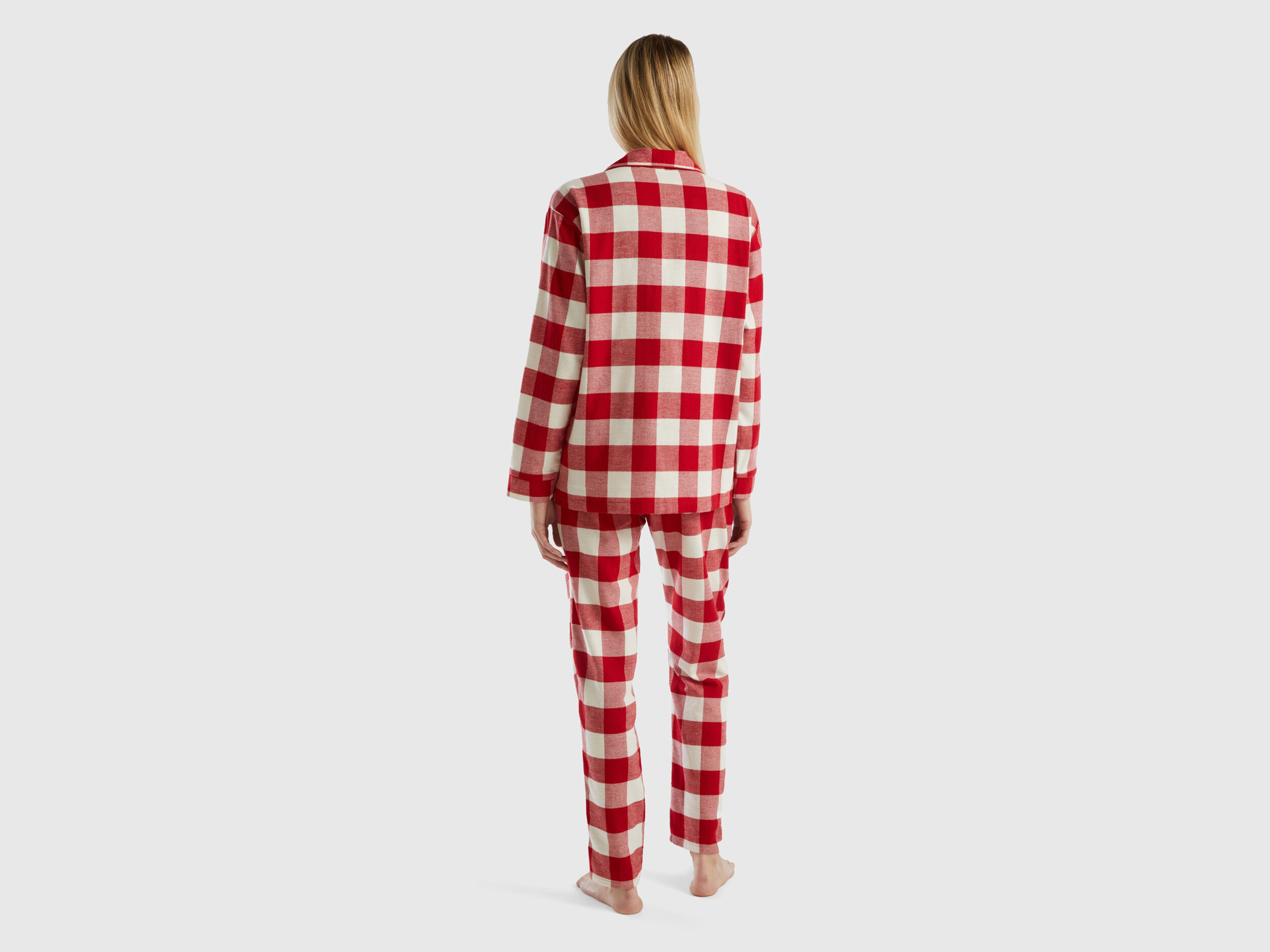 Checked flannel pyjamas Red Benetton