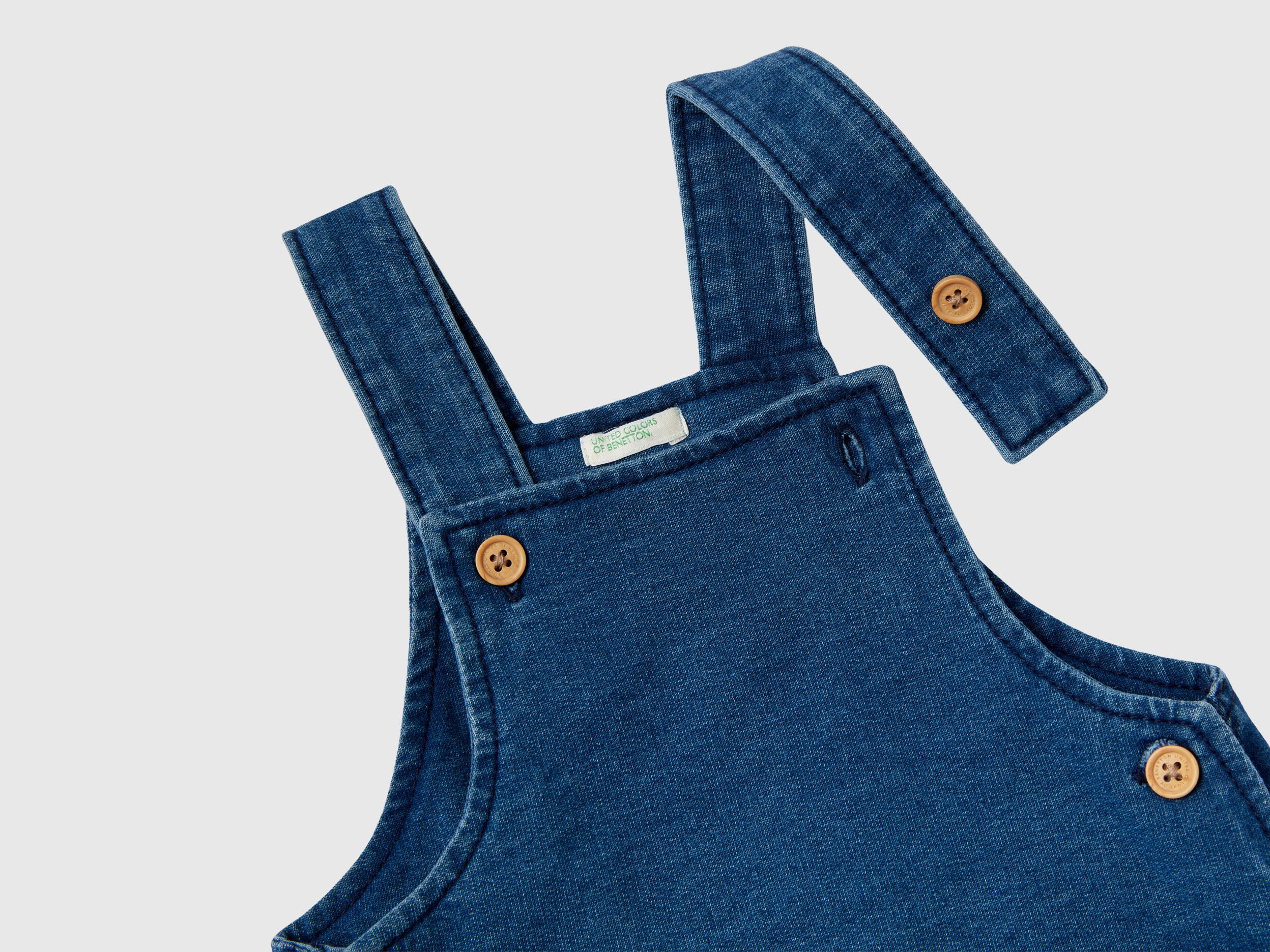 Blue discount short dungarees