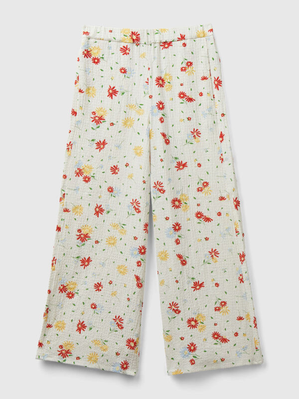 Pantalón ligero de flores Niña