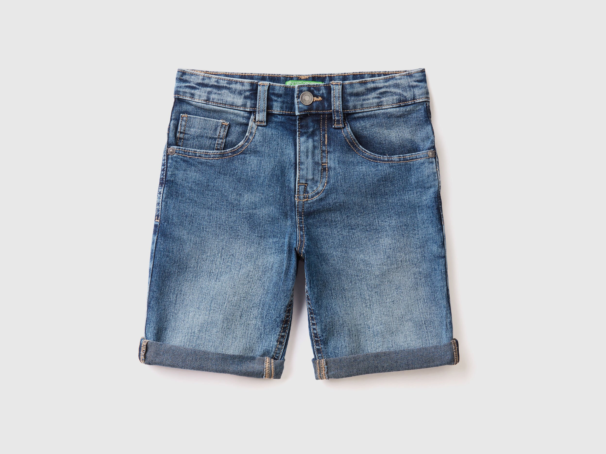 Slim fit bermudas in